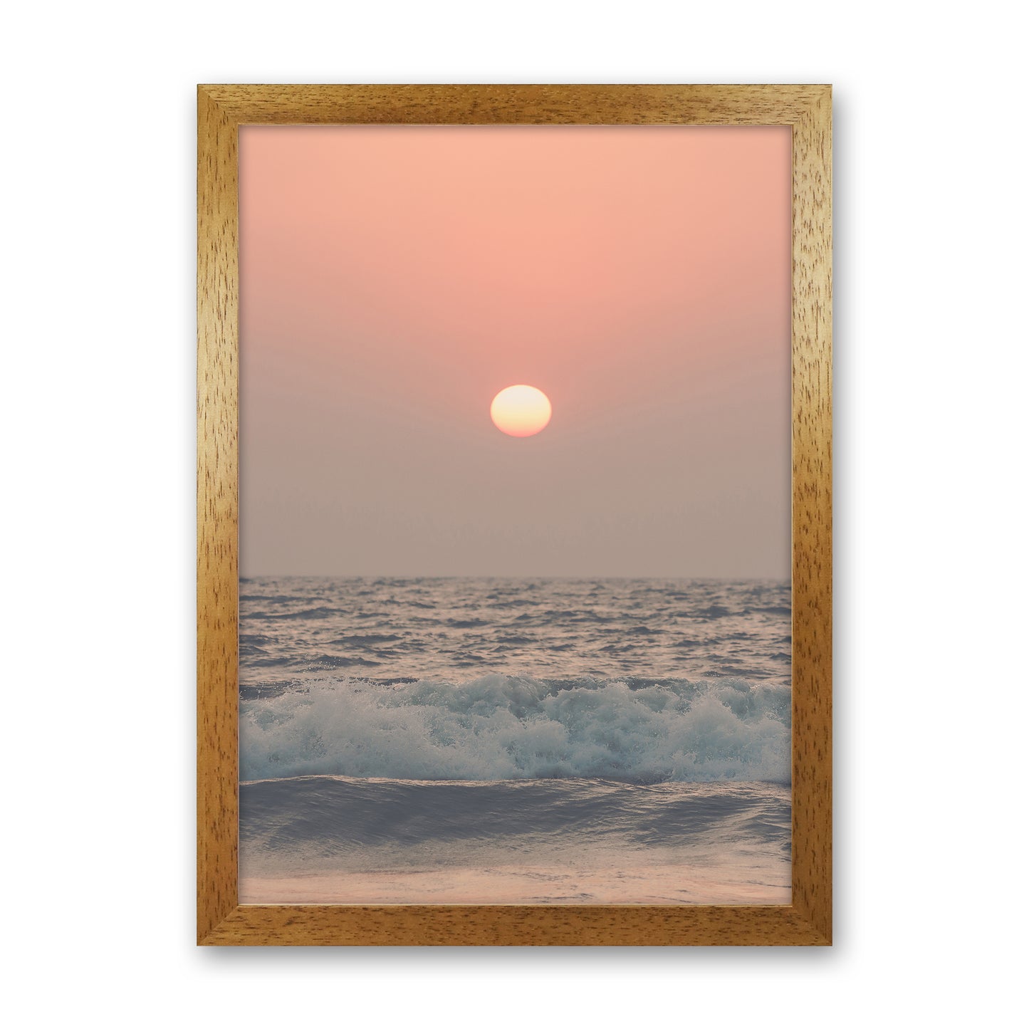 Pink beach sunset Photography Print by Victoria Frost Oak Grain
