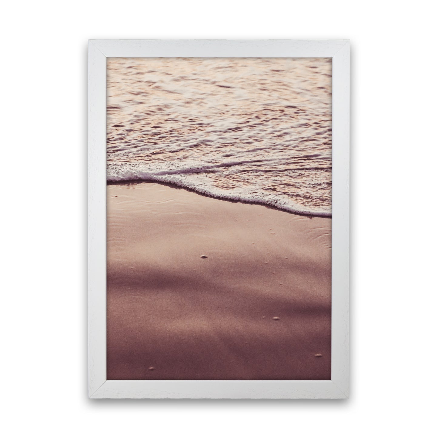 Sunset Waves Photography Print by Victoria Frost White Grain