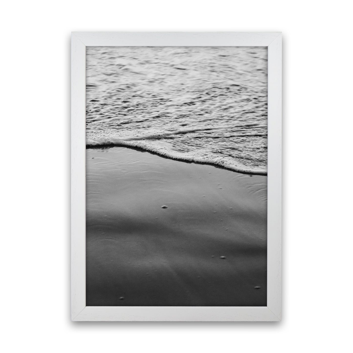Sea Foam Photography Print by Victoria Frost White Grain
