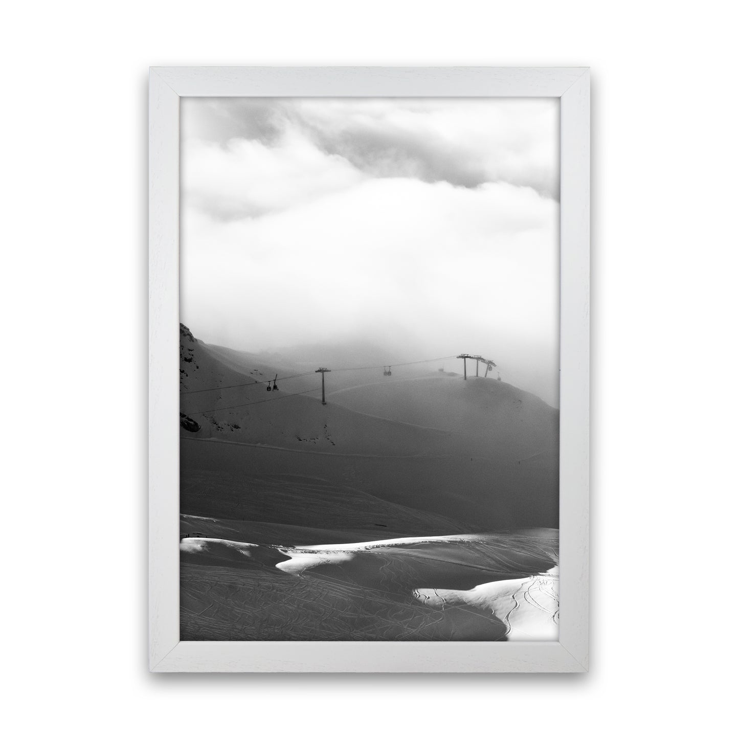 Above and beyond the Mountain Photography Print by Victoria Frost White Grain