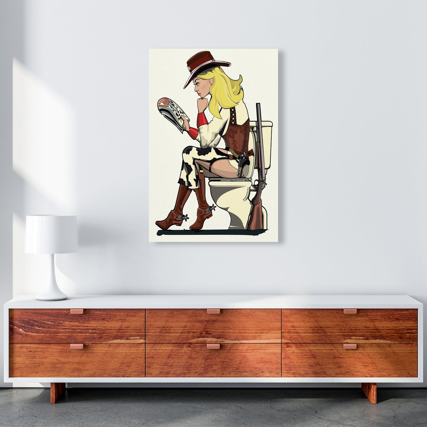 Cowgirl by Wyatt9 A1 Canvas