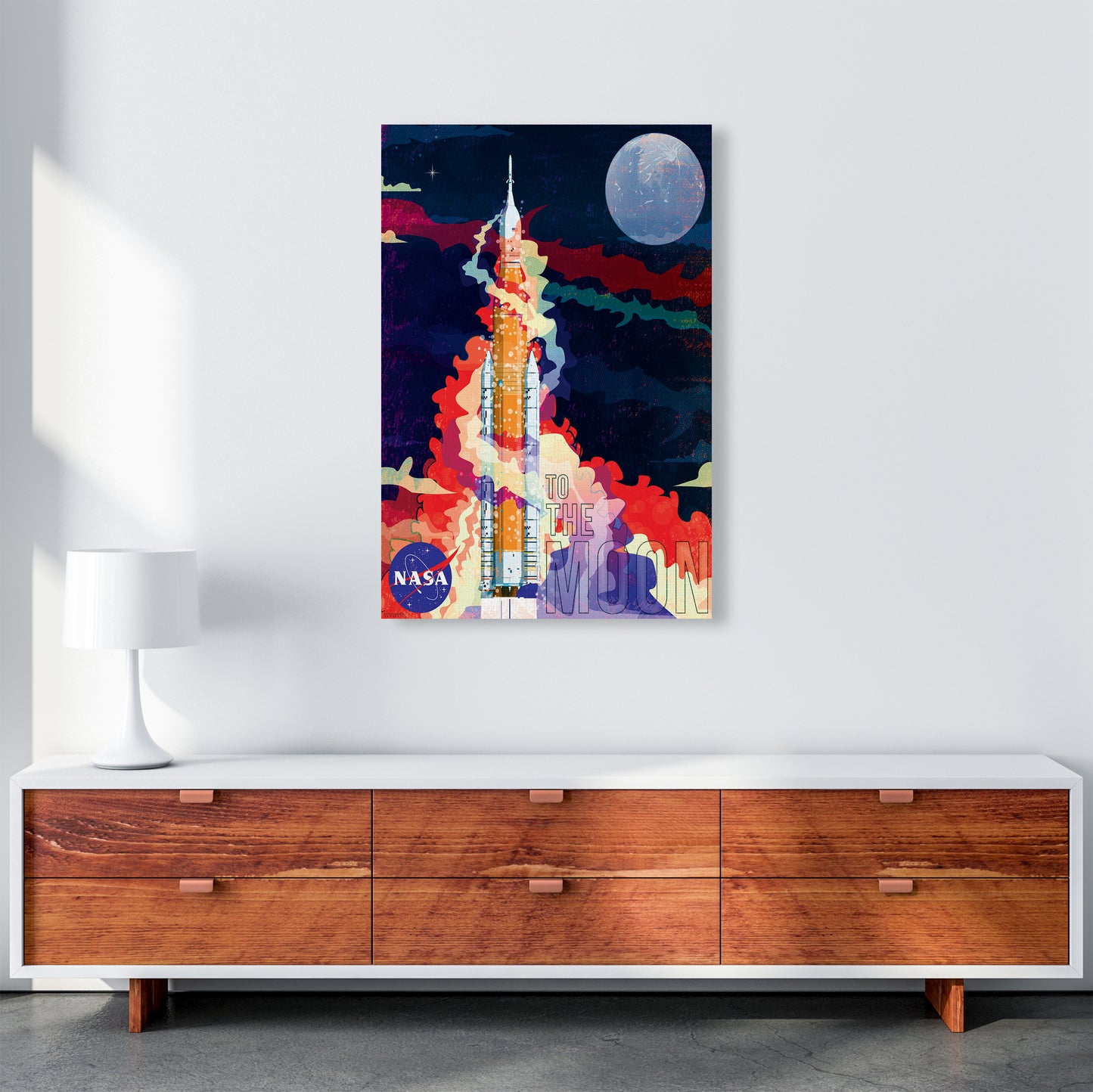 SLS Retro Print by Wyatt9 A1 Canvas