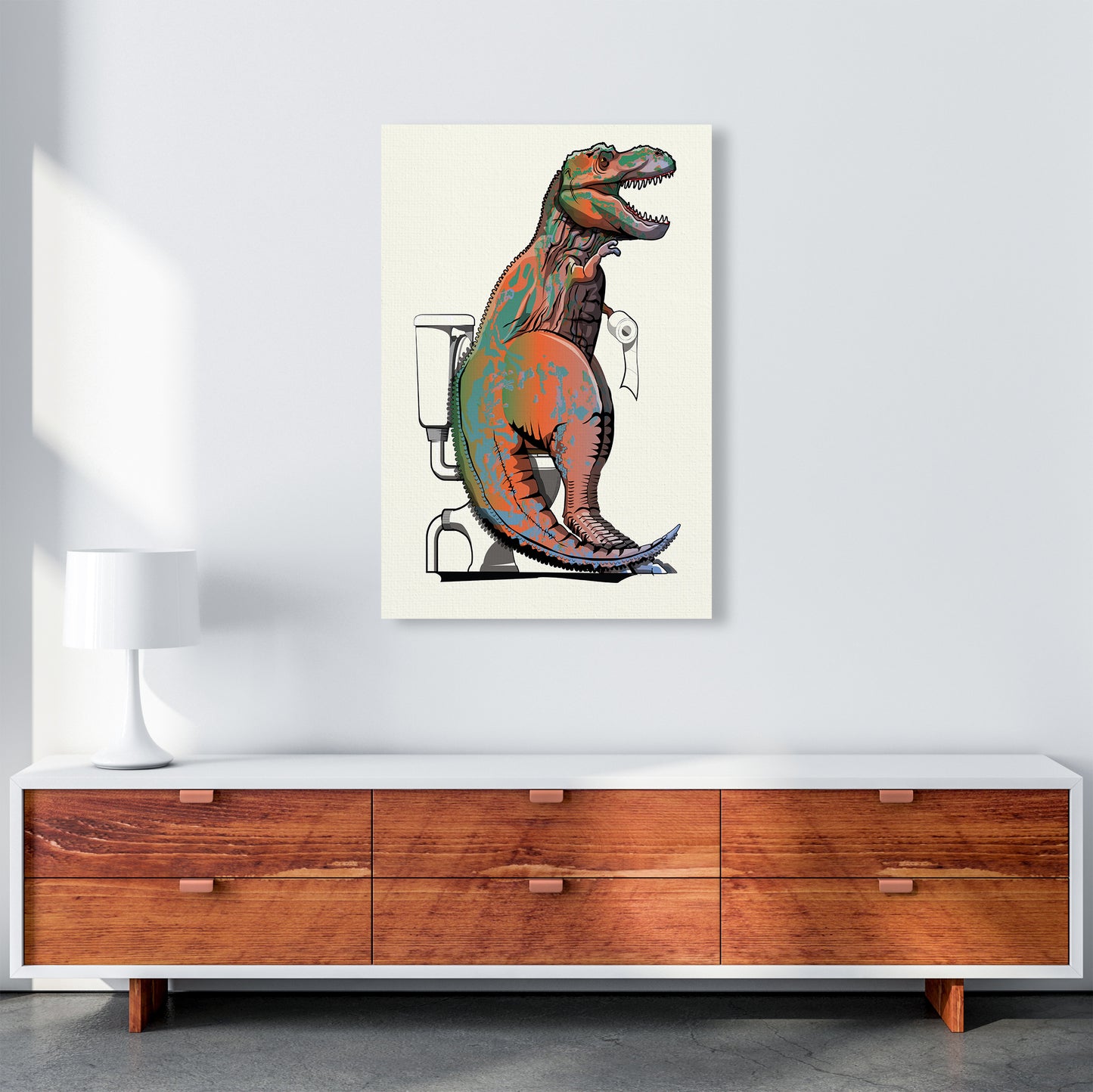 Trex Toilet Bathroom by Wyatt9 A1 Canvas