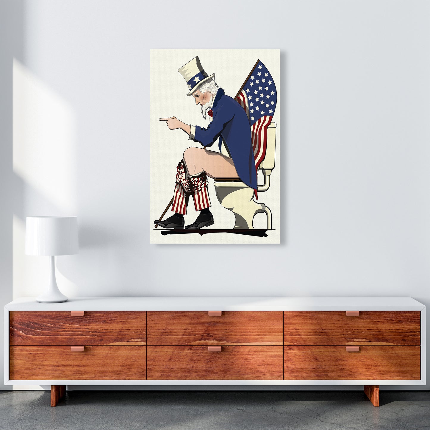 Uncle Sam loo by Wyatt9 A1 Canvas