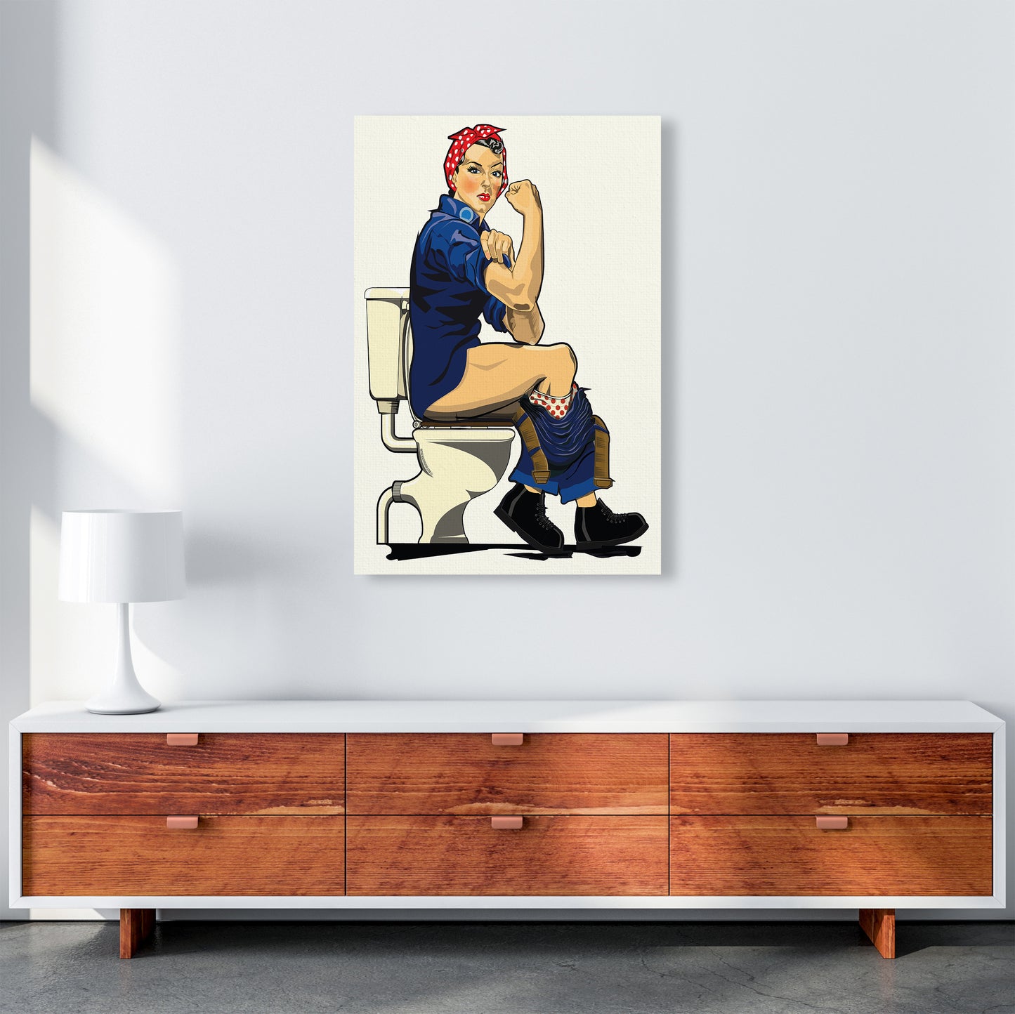 We Can Do It Loo by Wyatt9 A1 Canvas