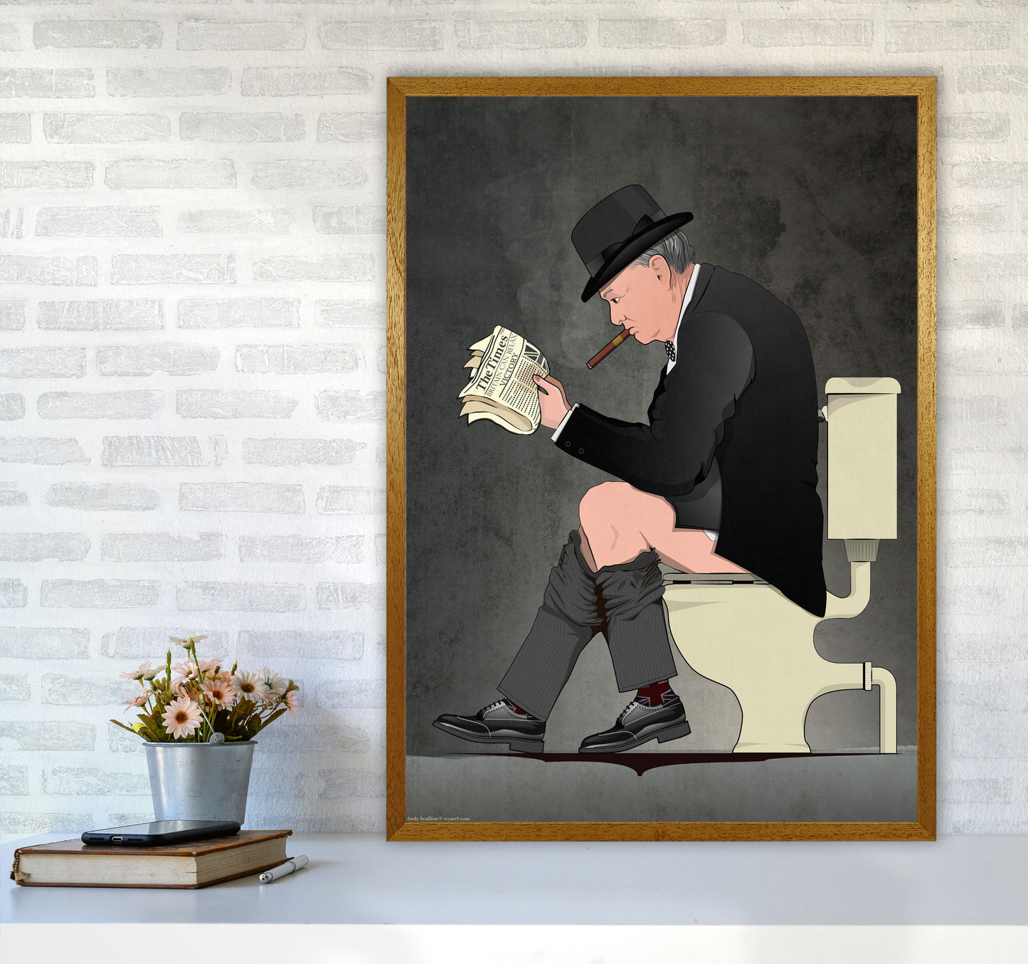 Churchill Art Print by Wyatt9 A1 Print Only