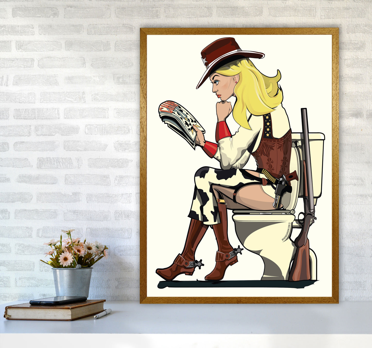 Cowgirl by Wyatt9 A1 Print Only