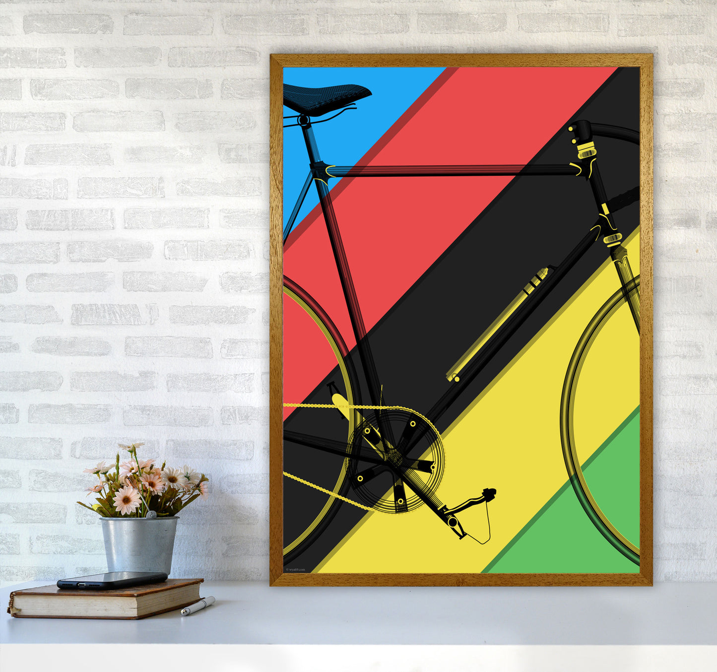 World Champ Cycling Print by Wyatt9 A1 Print Only