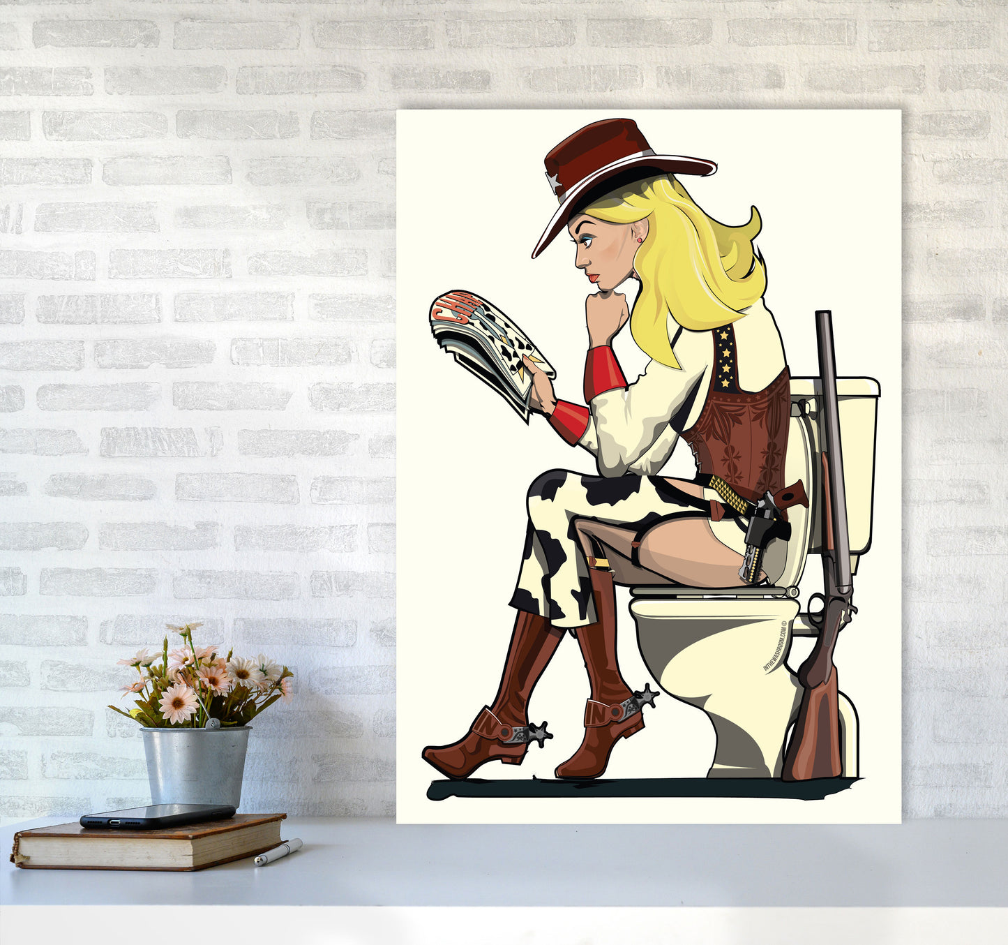 Cowgirl by Wyatt9 A1 Black Frame