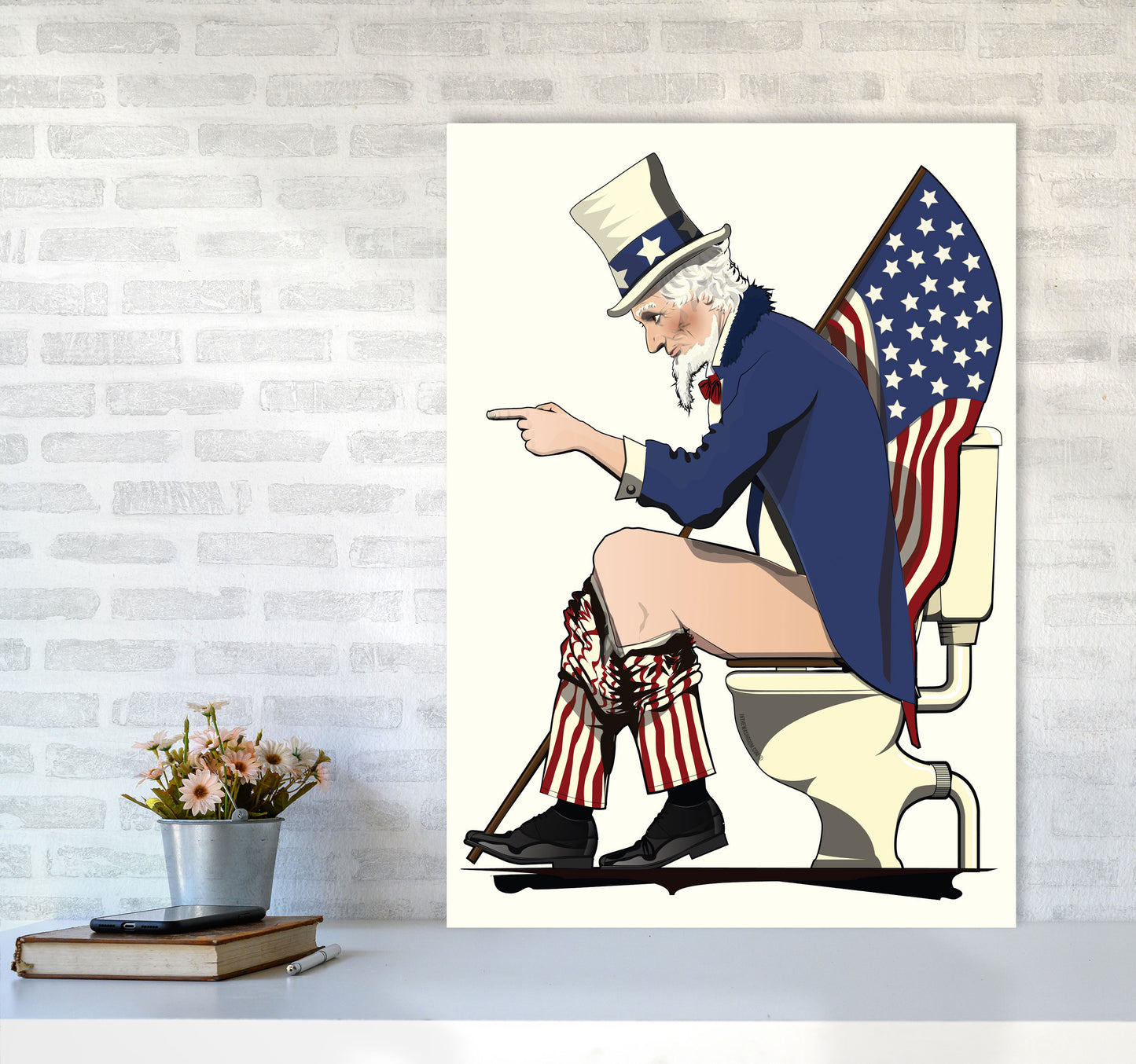 Uncle Sam loo by Wyatt9 A1 Black Frame