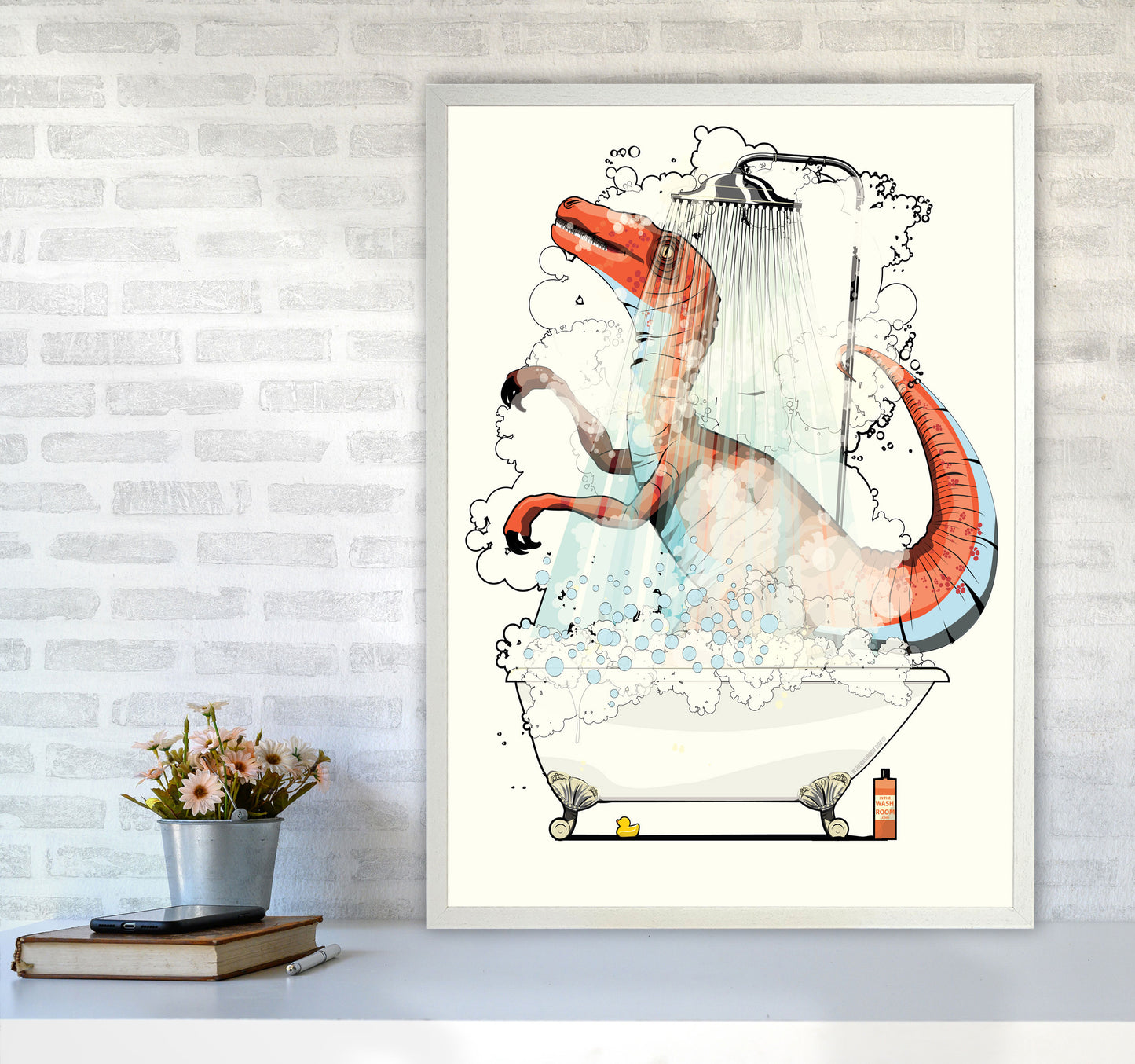 Velociraptor Bathroom by Wyatt9 A1 Oak Frame