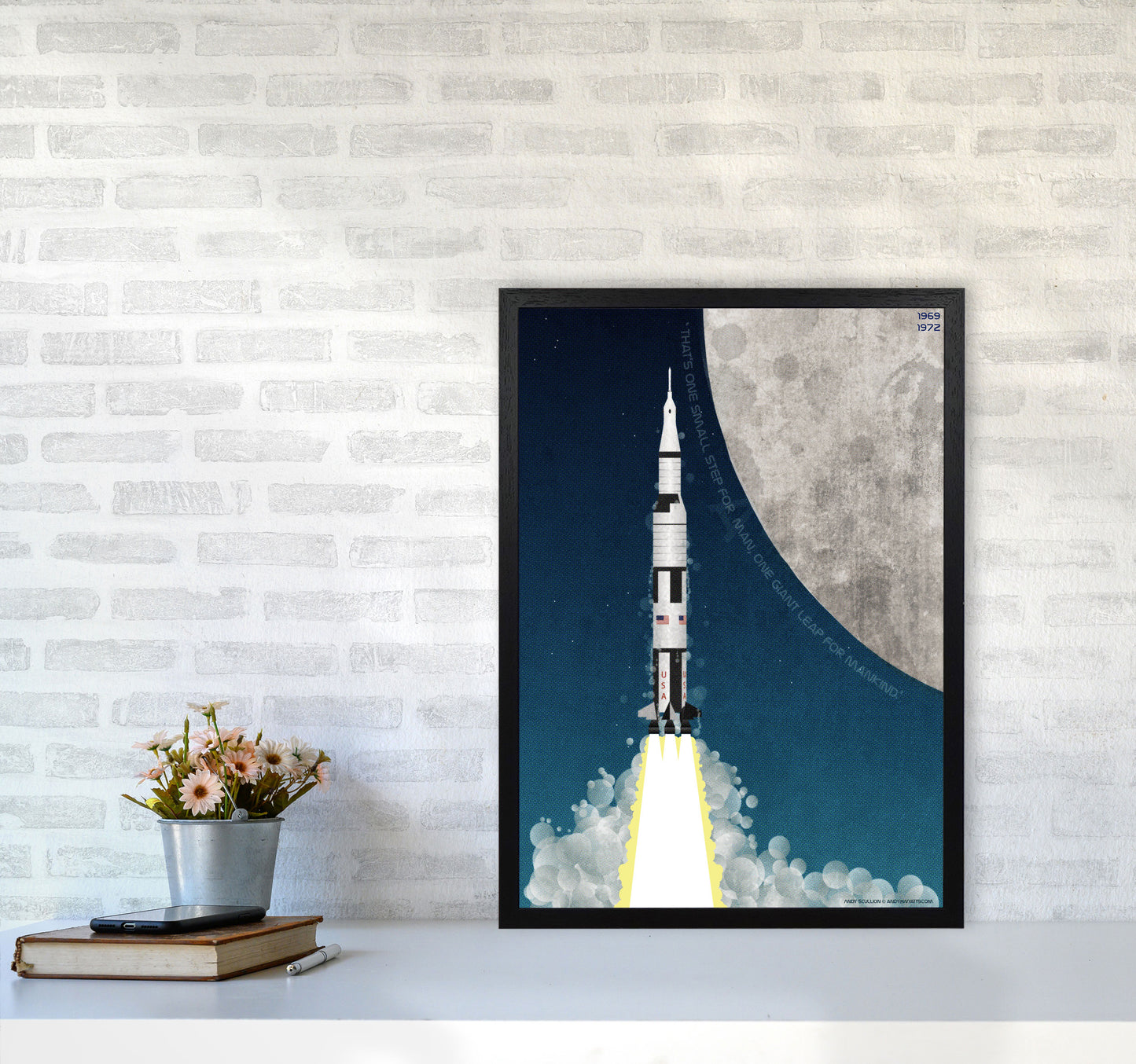 Apollo Art Print by Wyatt9 A2 White Frame