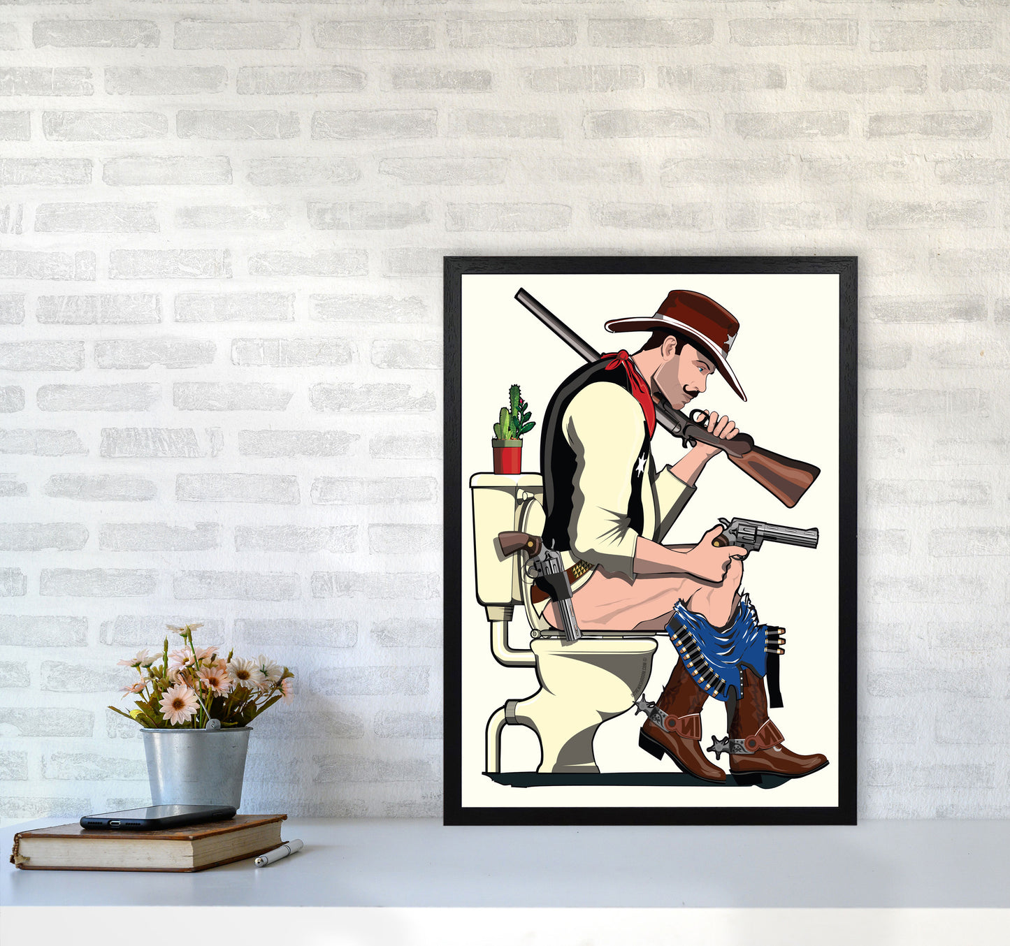 Cowboy by Wyatt9 A2 White Frame