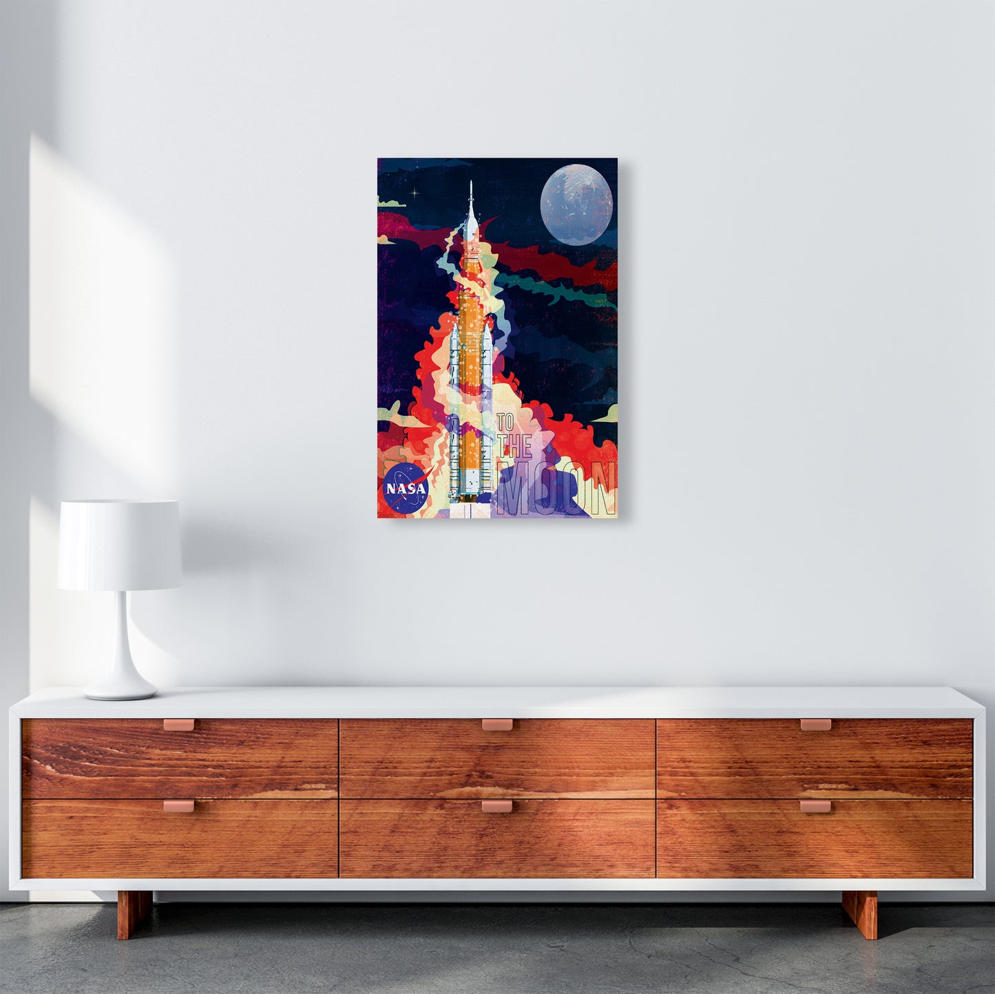 SLS Retro Print by Wyatt9 A2 Canvas
