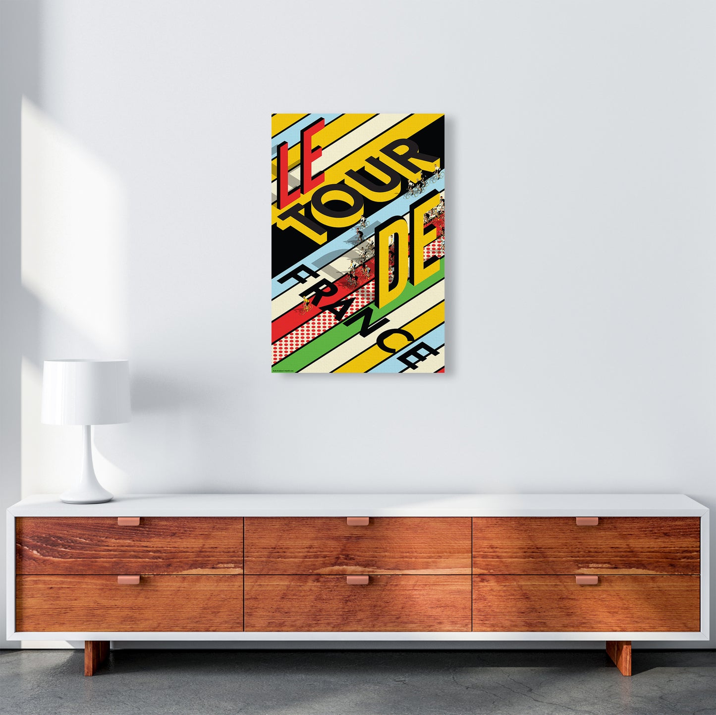 TDF Isometric by Wyatt9 A2 Canvas