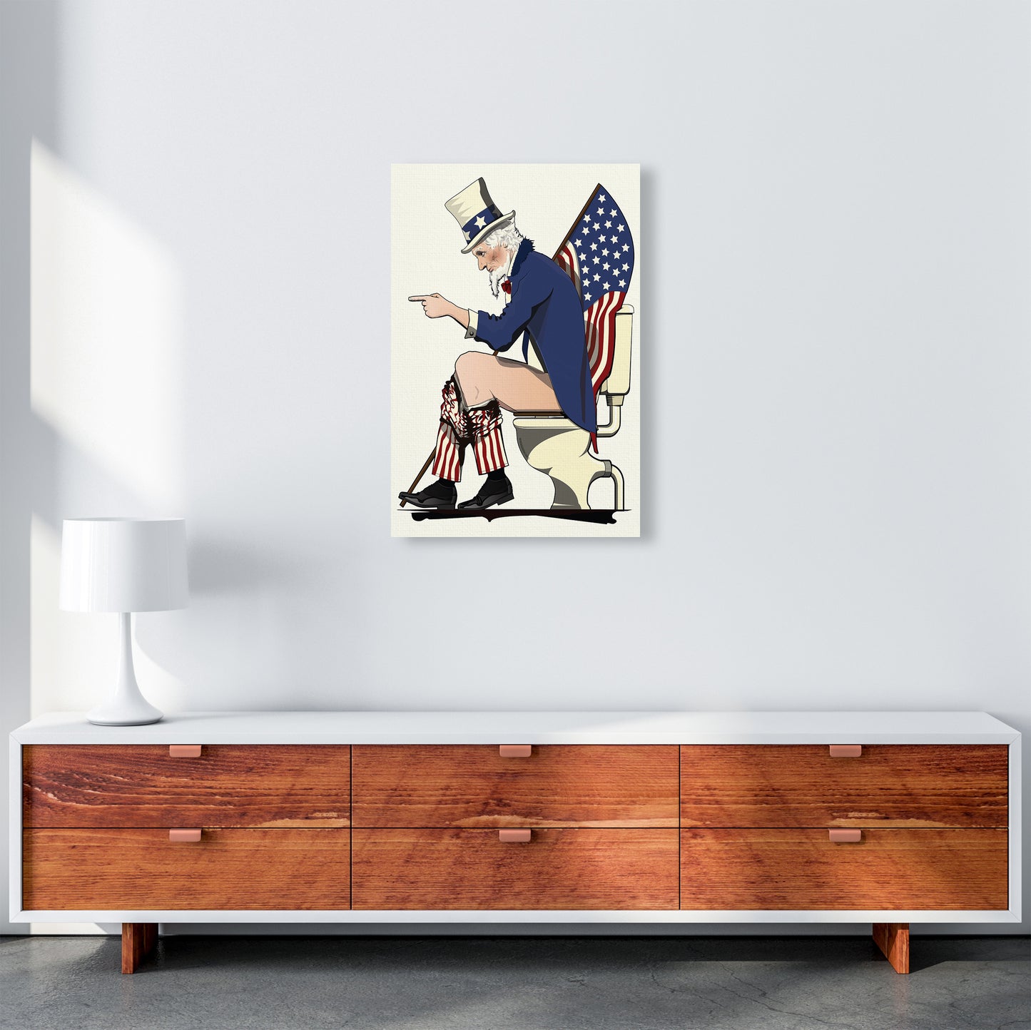 Uncle Sam loo by Wyatt9 A2 Canvas