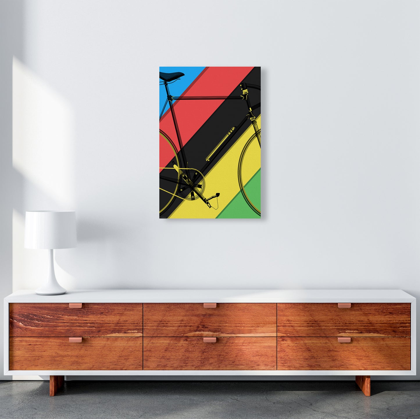 World Champ Cycling Print by Wyatt9 A2 Canvas