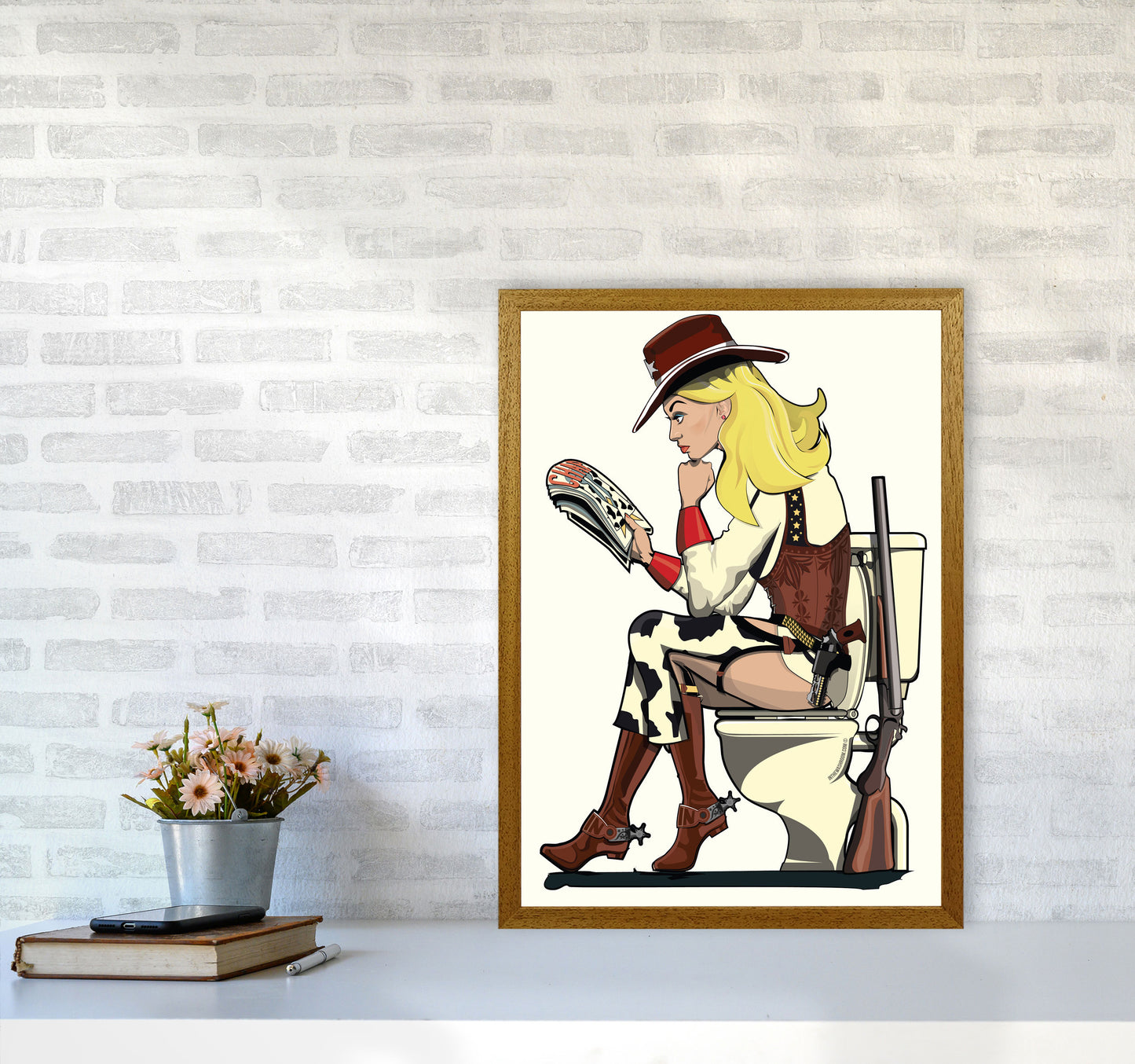 Cowgirl by Wyatt9 A2 Print Only