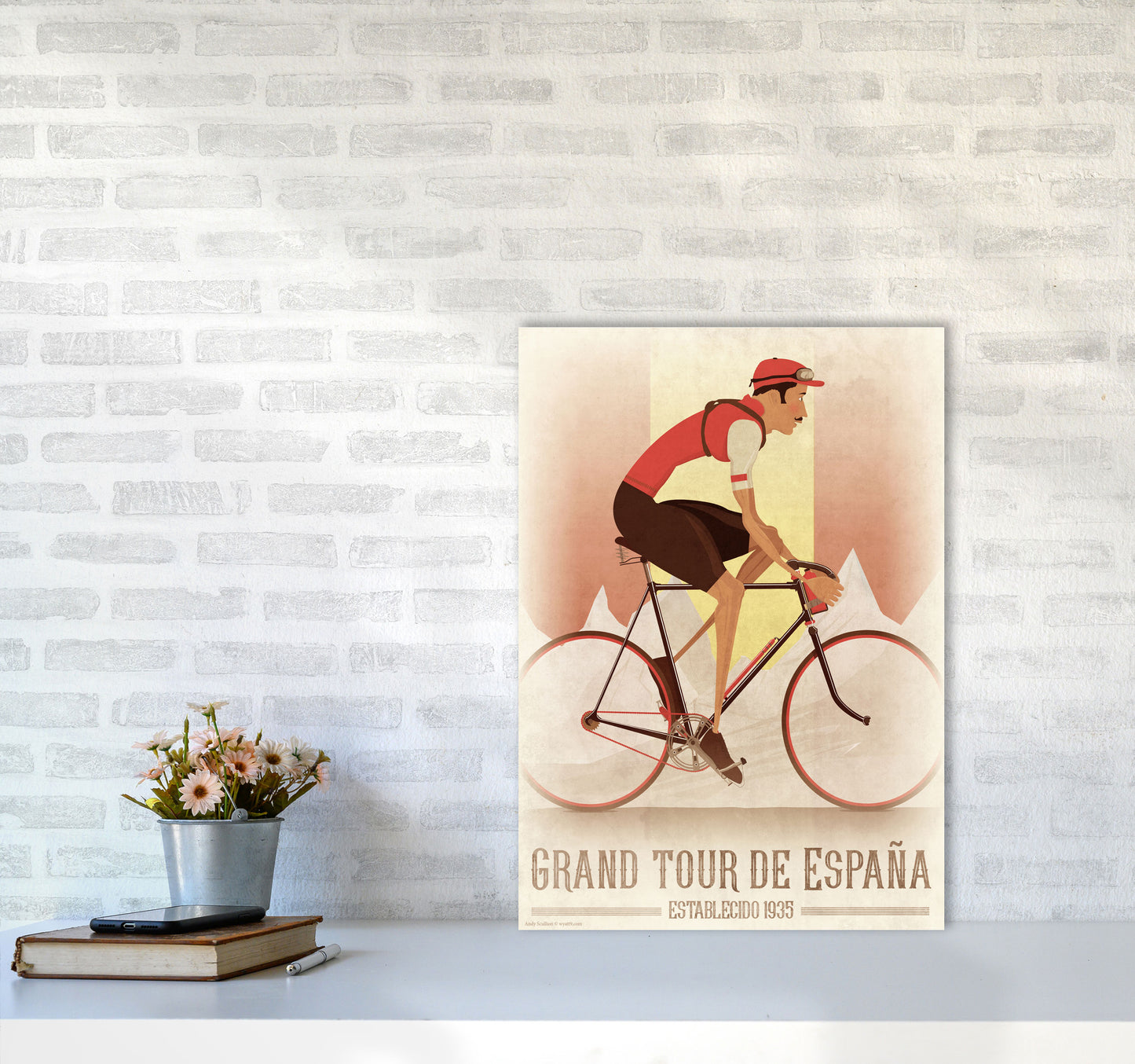 Vintage Spanish Tour by Wyatt9 A2 Black Frame