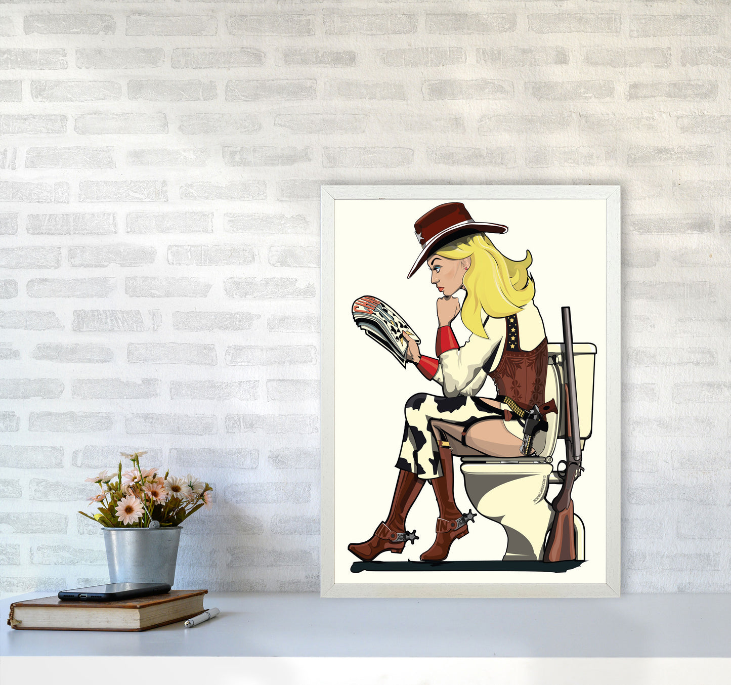 Cowgirl by Wyatt9 A2 Oak Frame