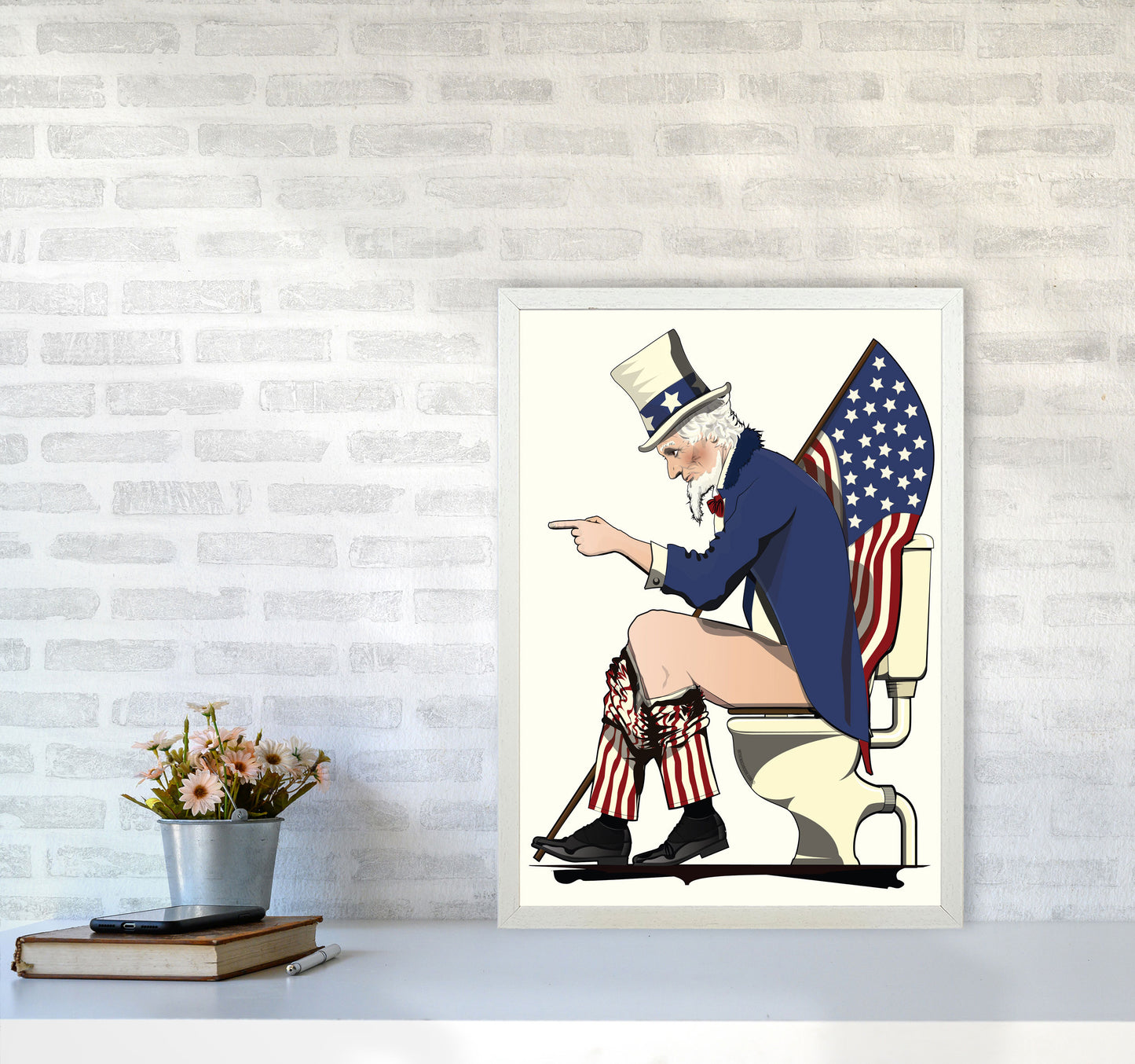 Uncle Sam loo by Wyatt9 A2 Oak Frame
