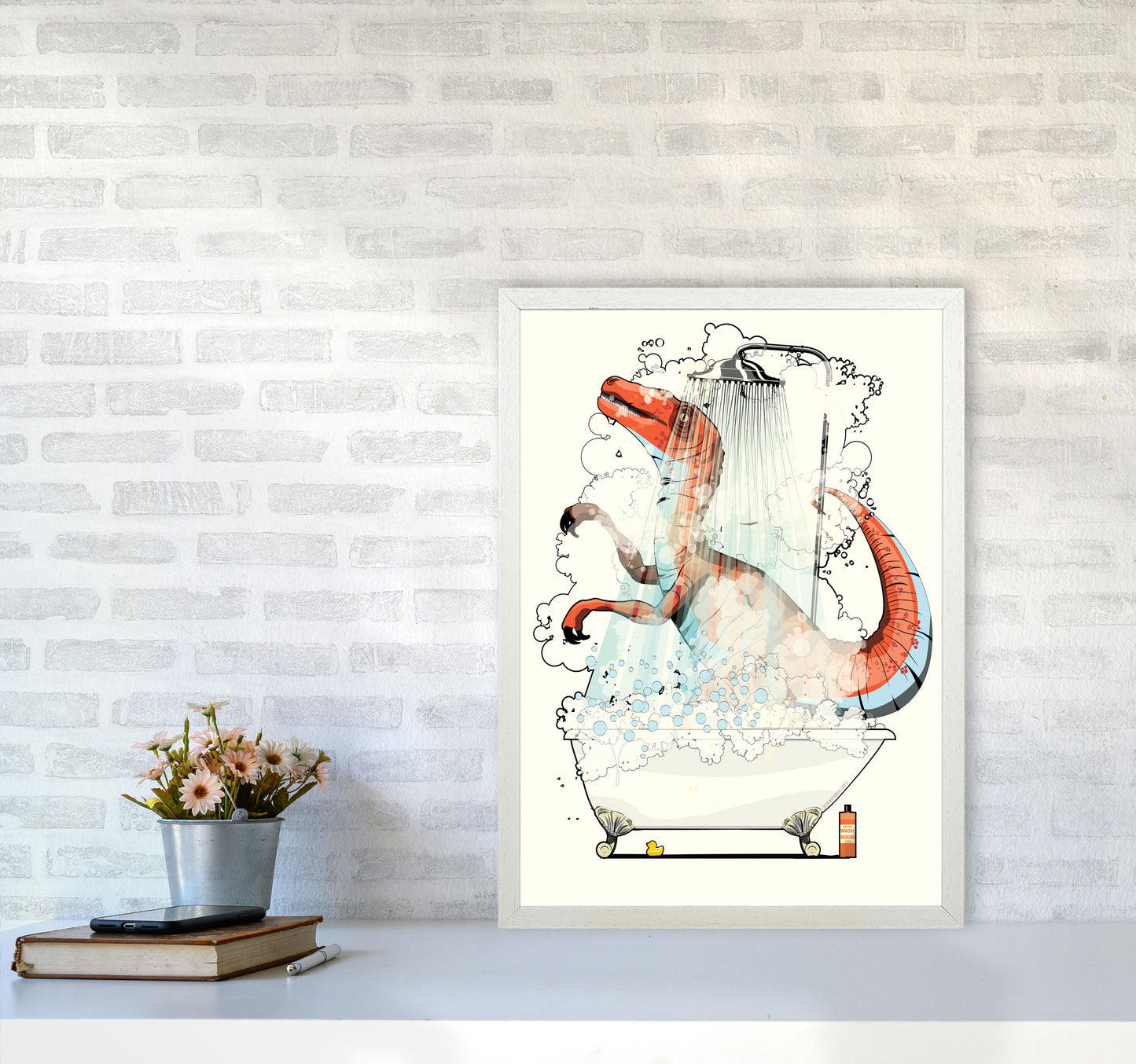 Velociraptor Bathroom by Wyatt9 A2 Oak Frame