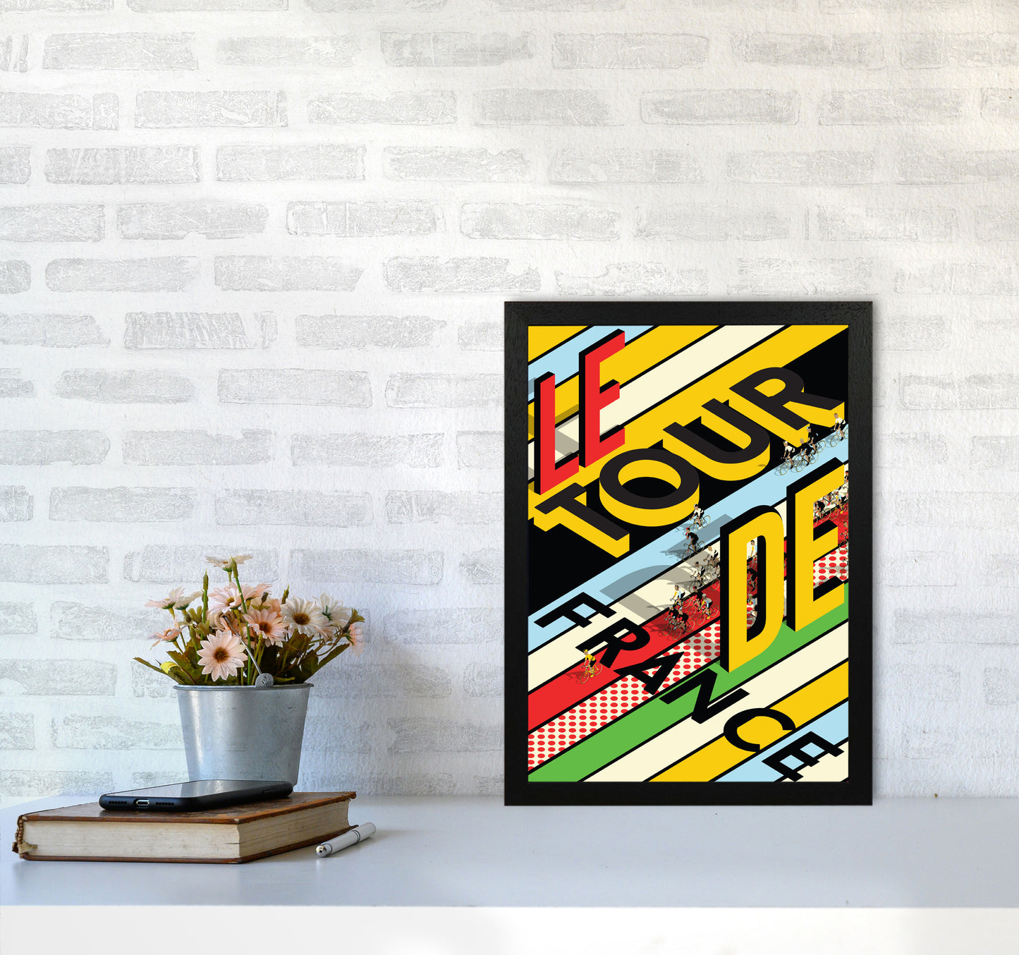 TDF Isometric by Wyatt9 A3 White Frame