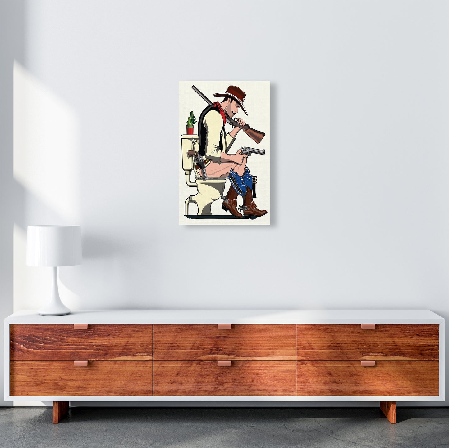 Cowboy by Wyatt9 A3 Canvas