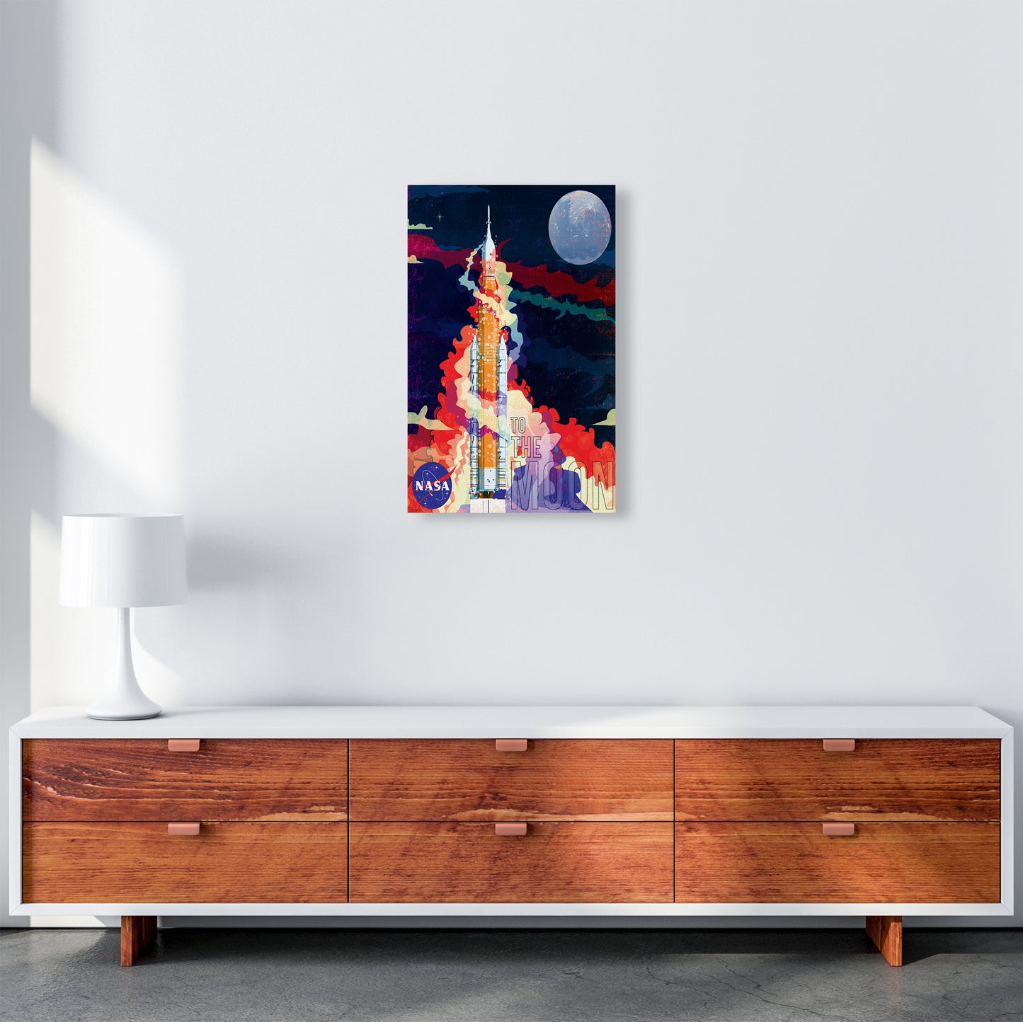 SLS Retro Print by Wyatt9 A3 Canvas