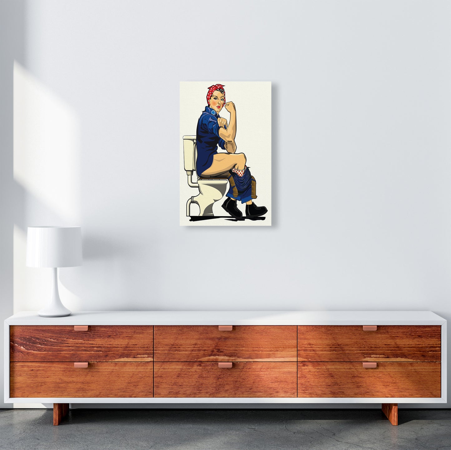 We Can Do It Loo by Wyatt9 A3 Canvas