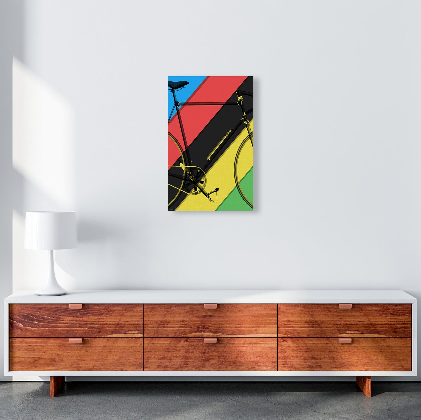 World Champ Cycling Print by Wyatt9 A3 Canvas