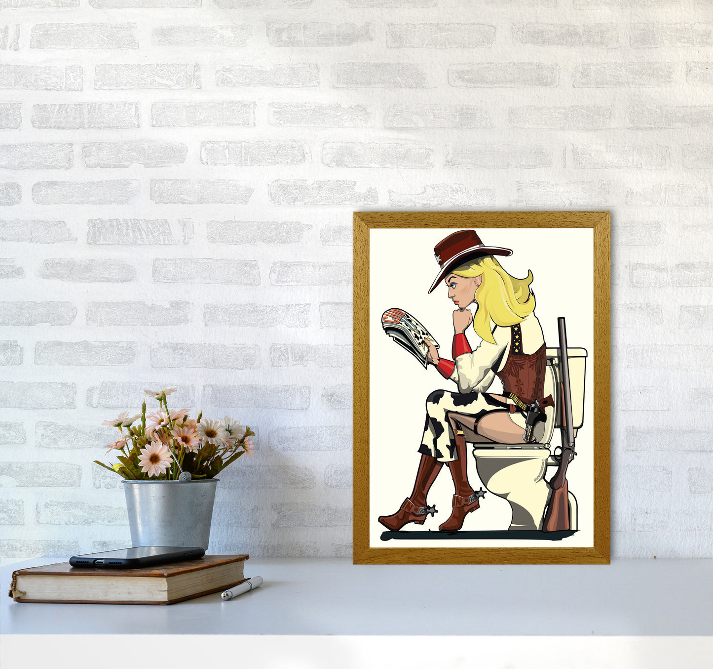 Cowgirl by Wyatt9 A3 Print Only