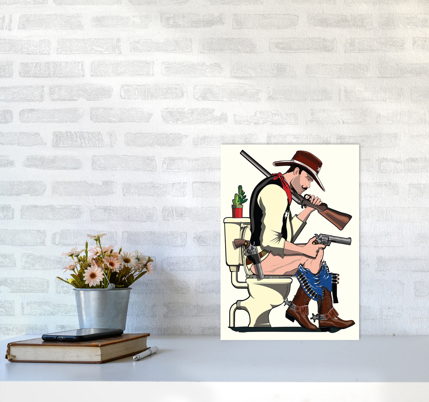 Cowboy by Wyatt9 A3 Black Frame