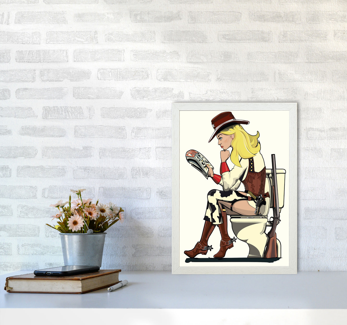 Cowgirl by Wyatt9 A3 Oak Frame