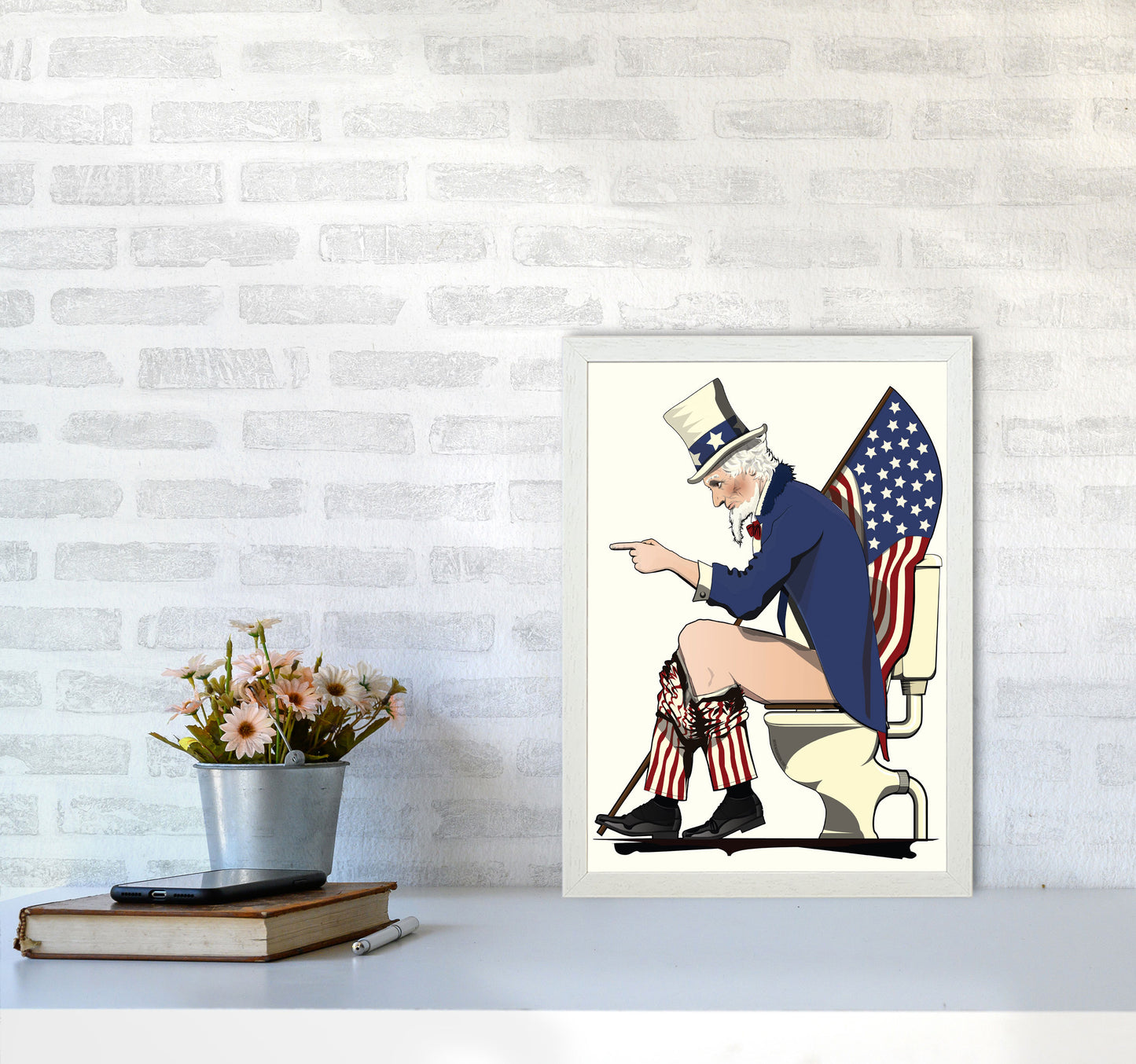 Uncle Sam loo by Wyatt9 A3 Oak Frame