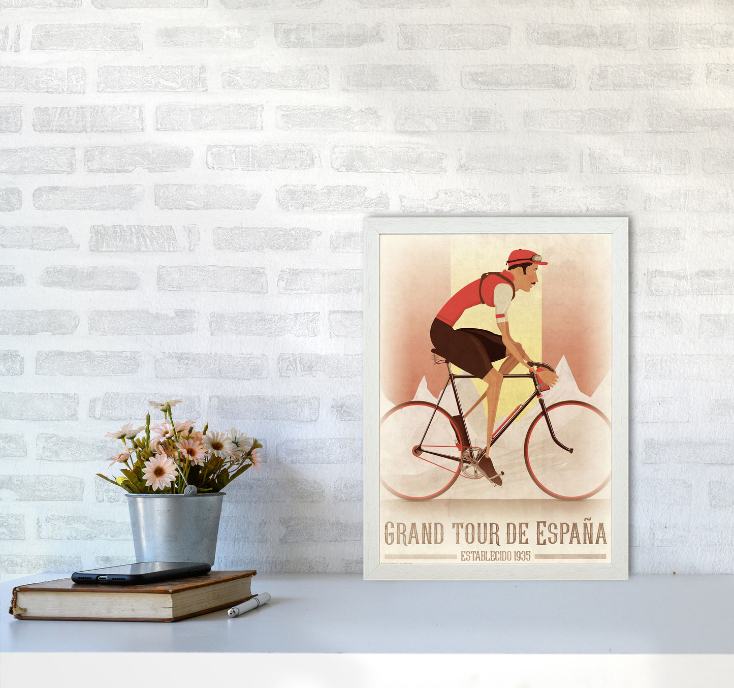 Vintage Spanish Tour by Wyatt9 A3 Oak Frame