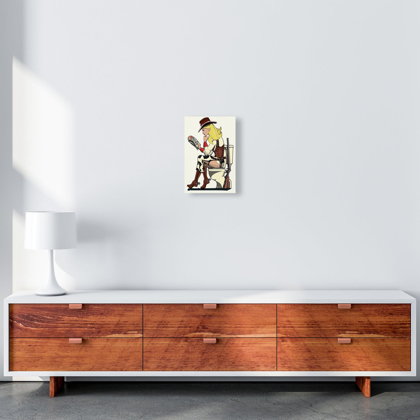 Cowgirl by Wyatt9 A4 Canvas
