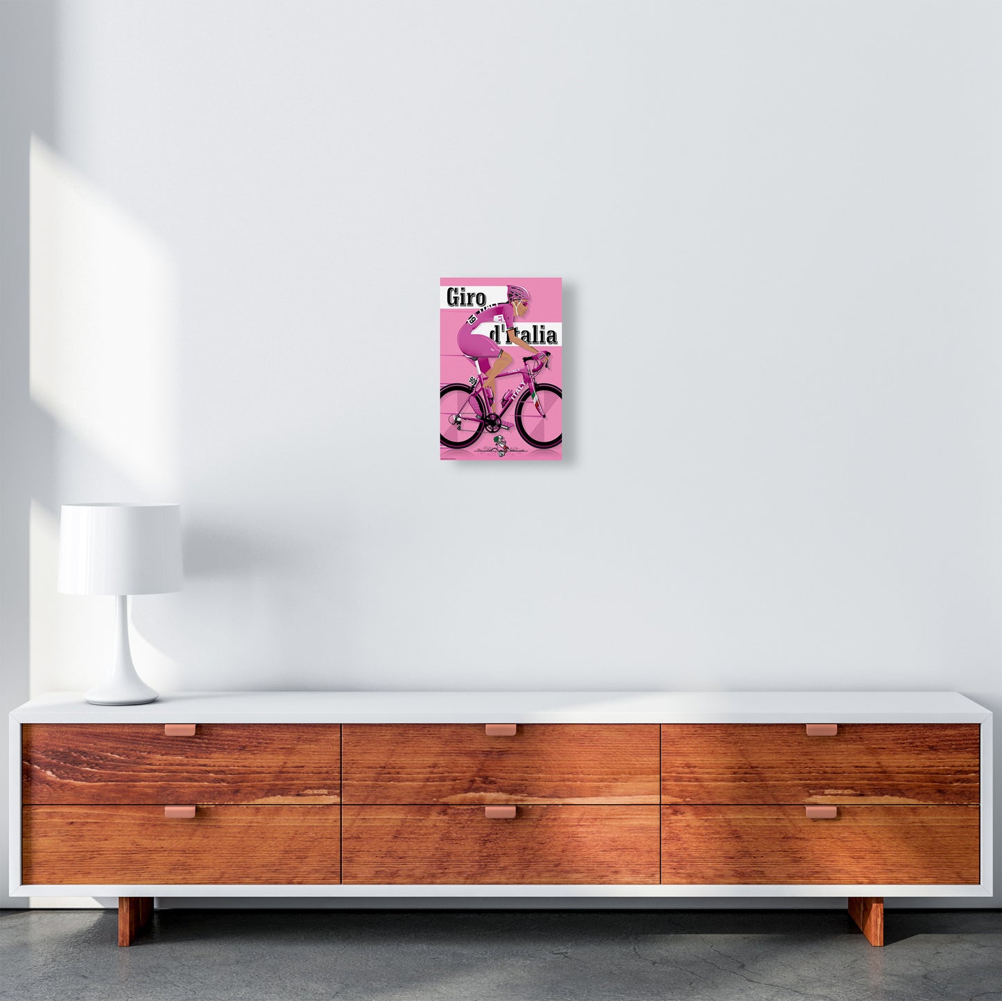 Modern Giro Cycling Print by Wyatt9 A4 Canvas