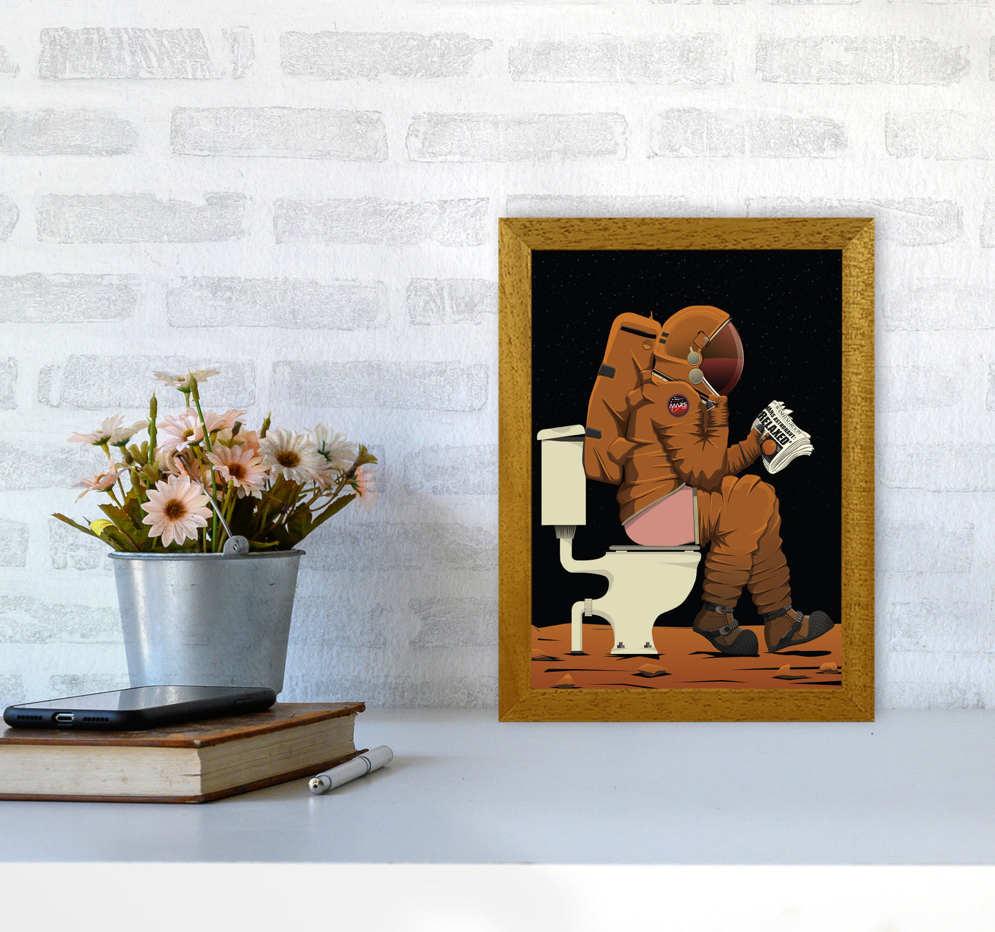 Mars on Loo by Wyatt9 A4 Print Only