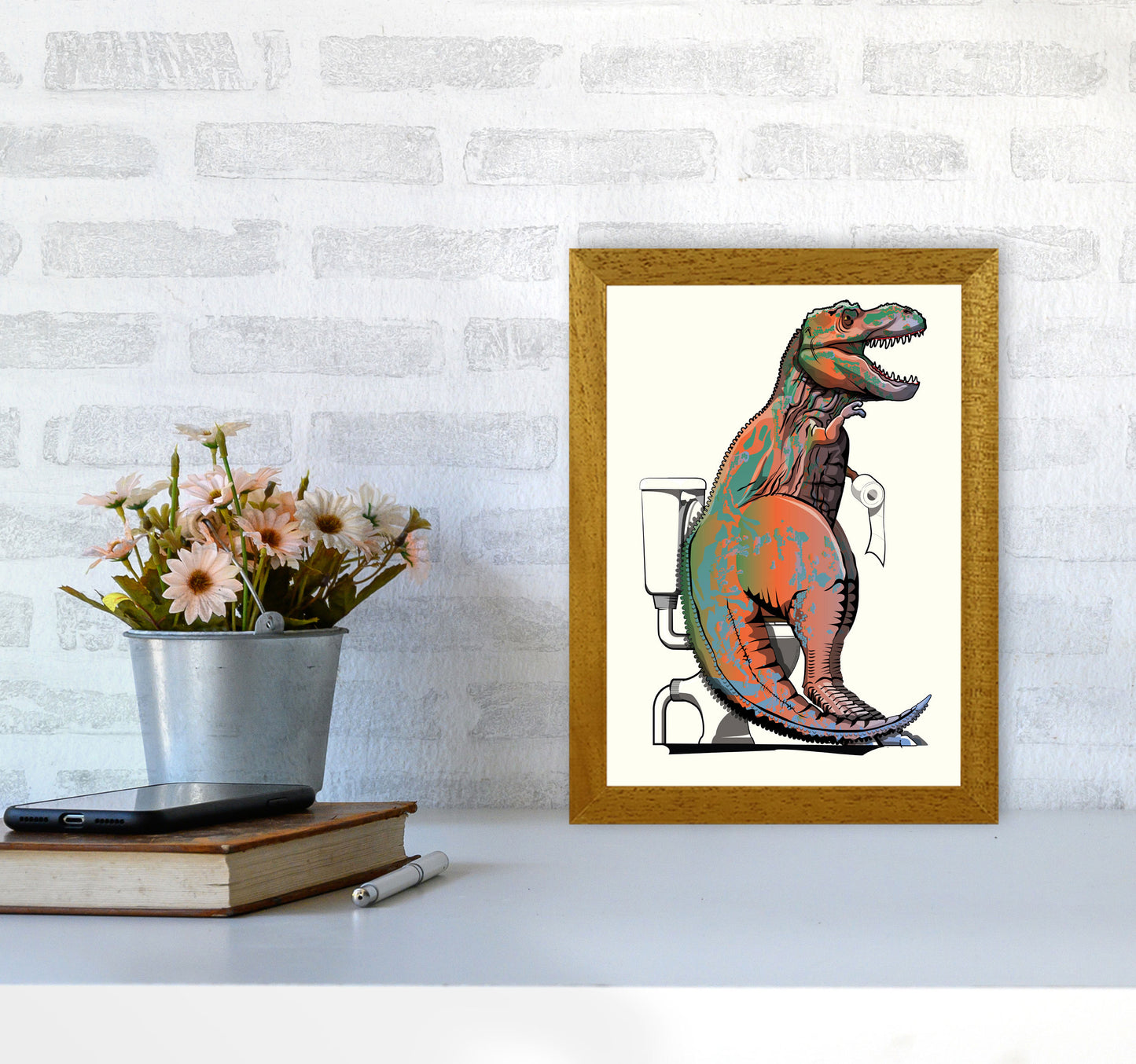 Trex Toilet Bathroom by Wyatt9 A4 Print Only