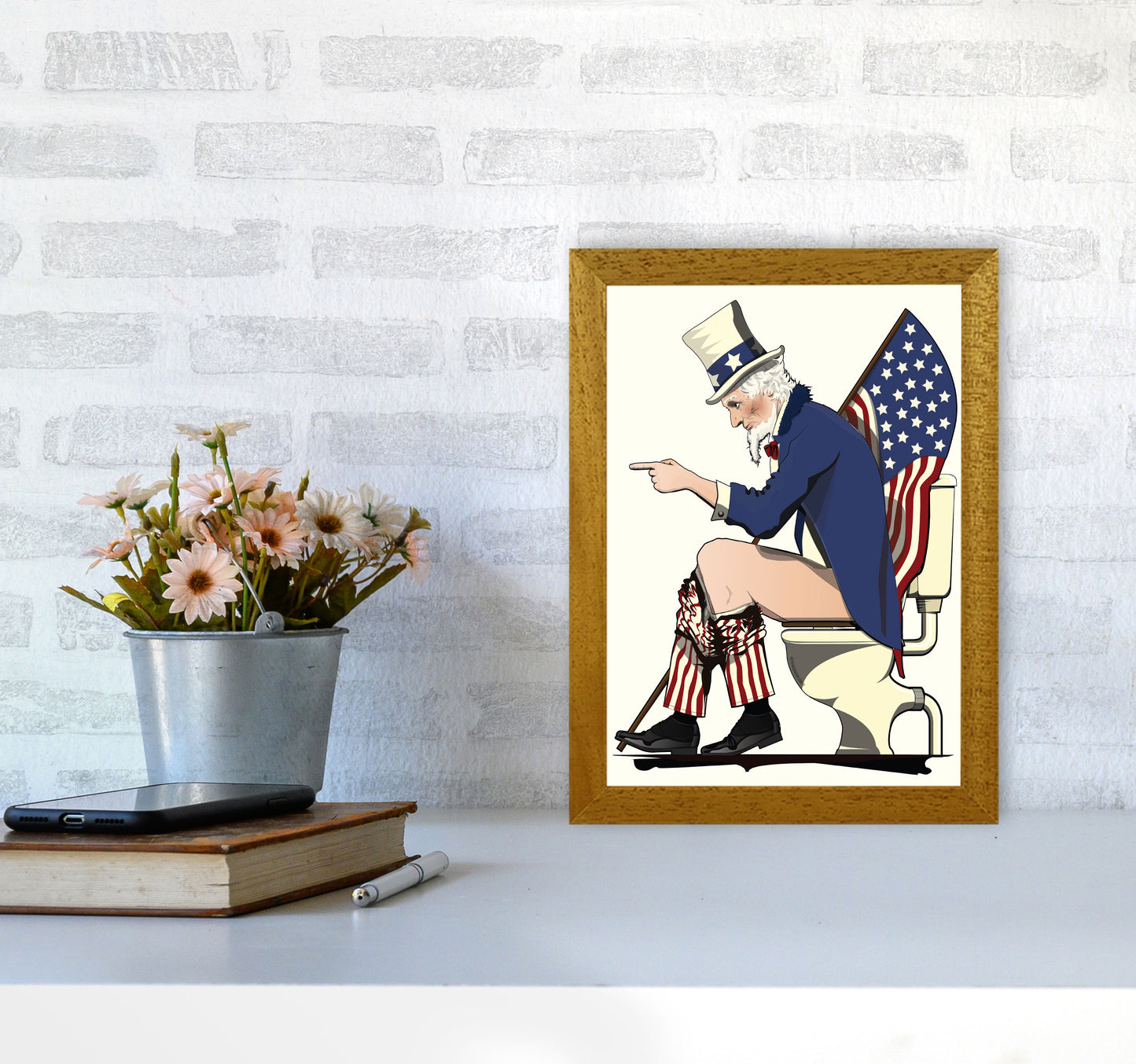Uncle Sam loo by Wyatt9 A4 Print Only