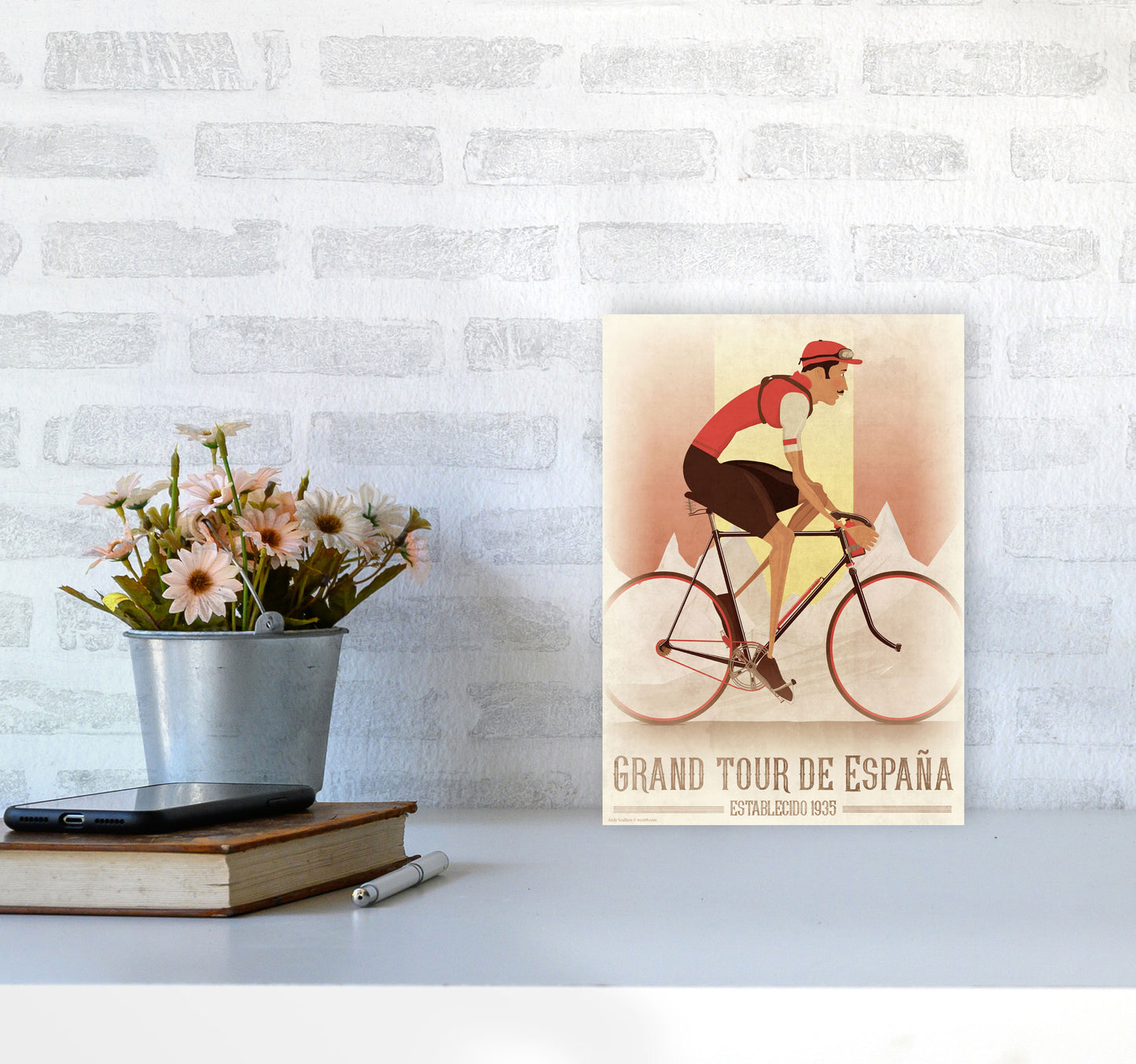 Vintage Spanish Tour by Wyatt9 A4 Black Frame