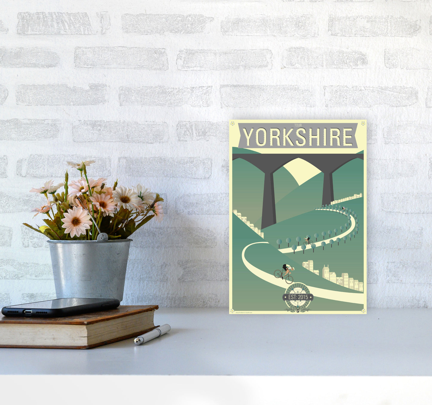 Yorkshire 2019 by Wyatt9 A4 Black Frame
