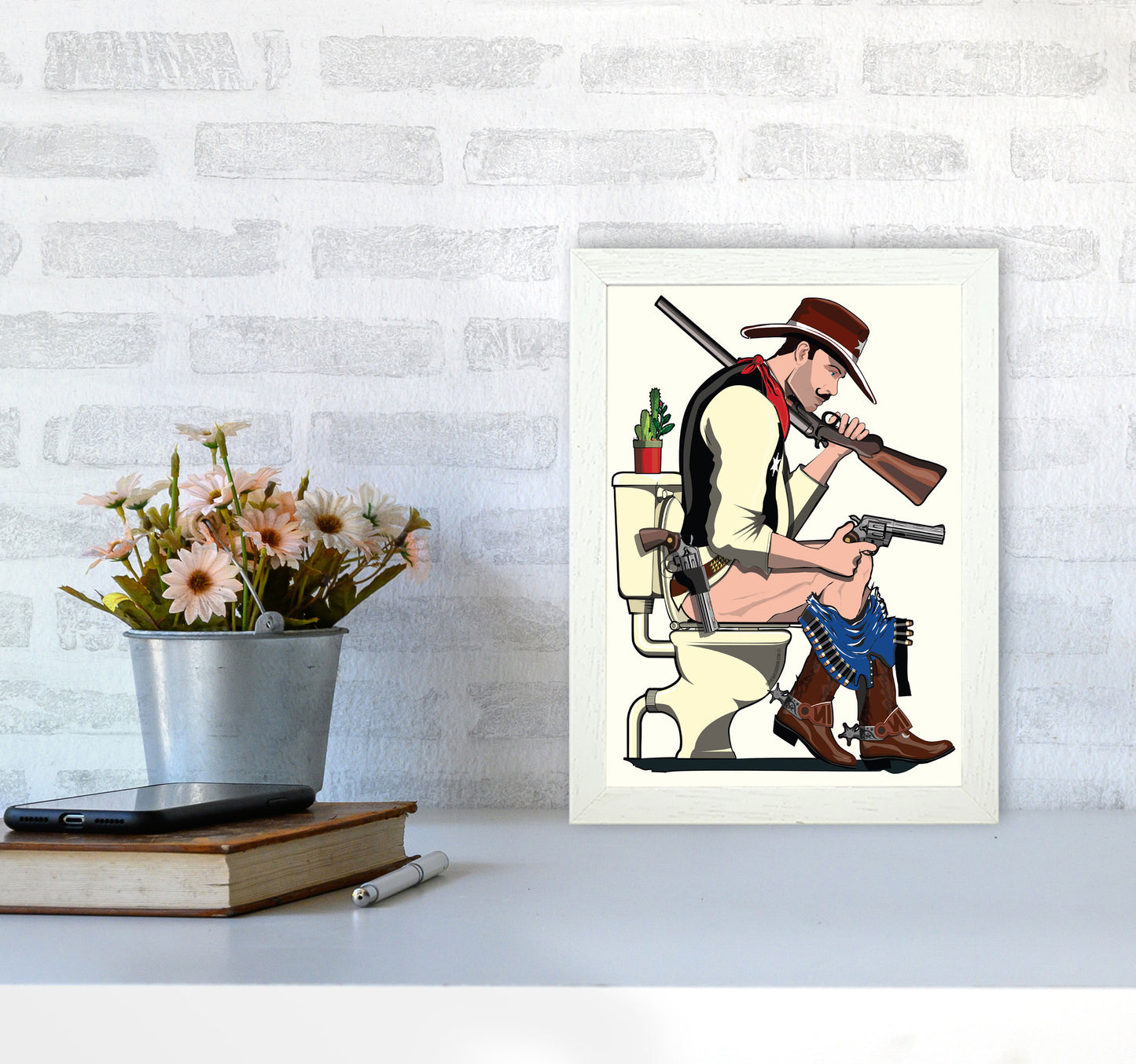 Cowboy by Wyatt9 A4 Oak Frame