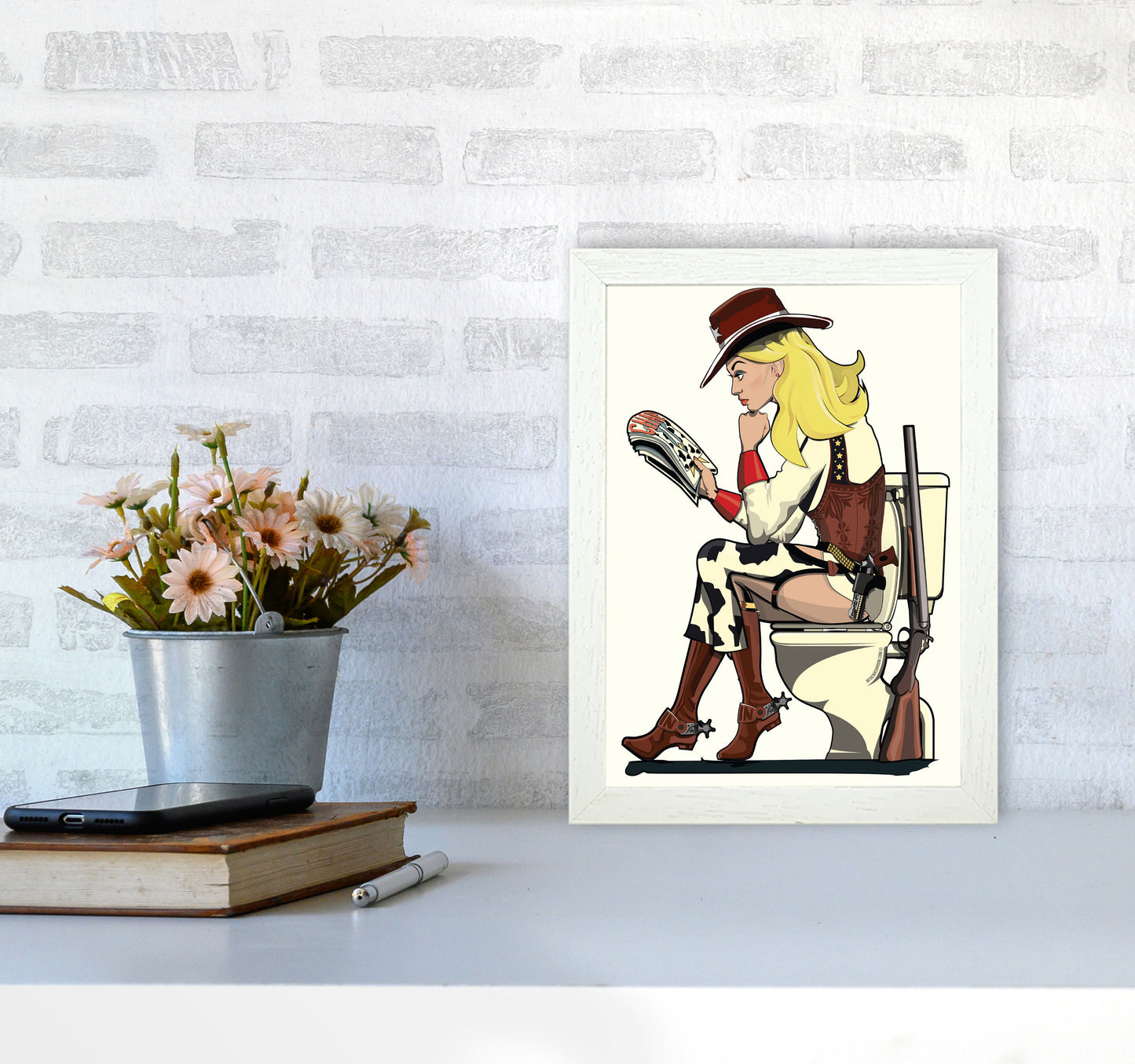 Cowgirl by Wyatt9 A4 Oak Frame