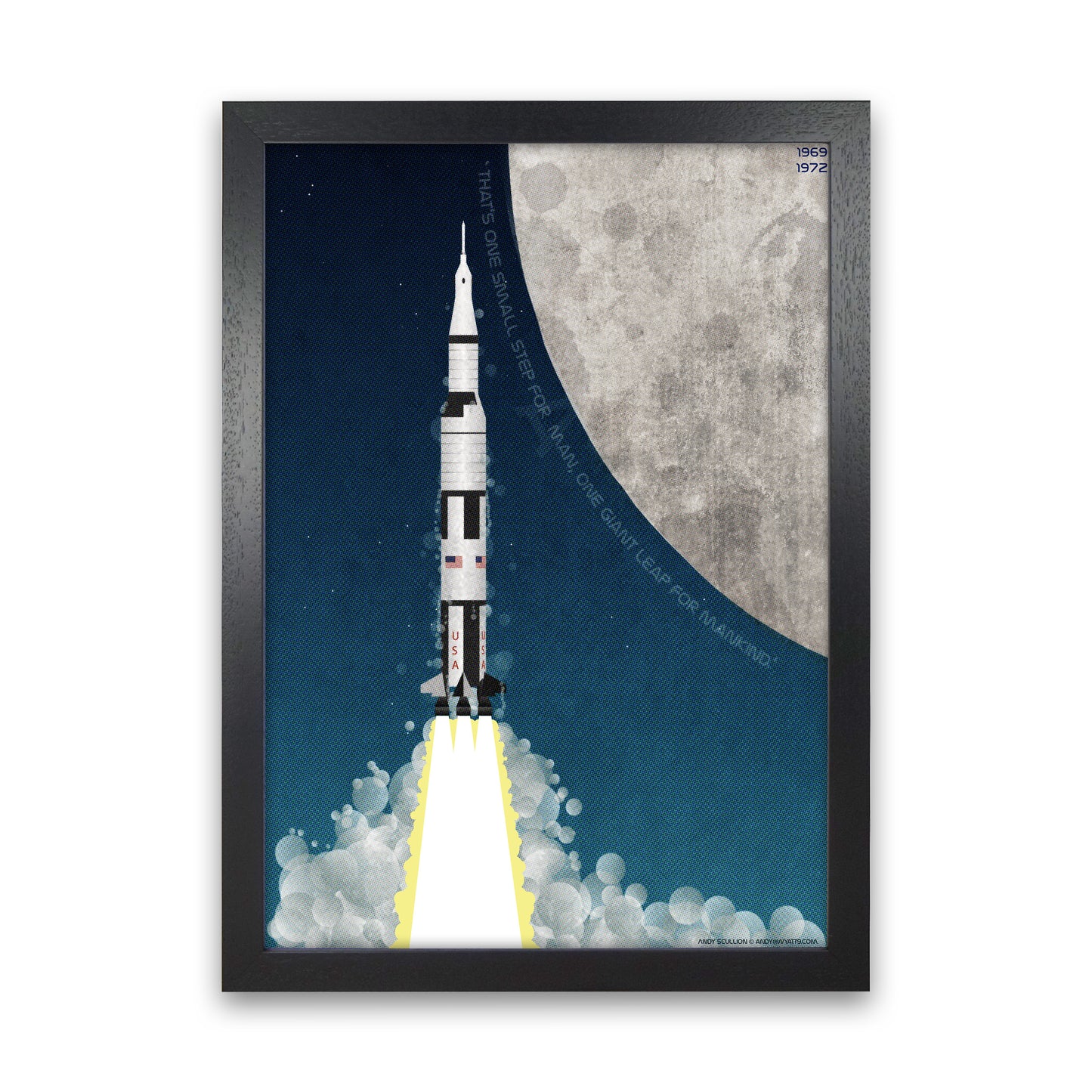 Apollo Art Print by Wyatt9 Black Grain