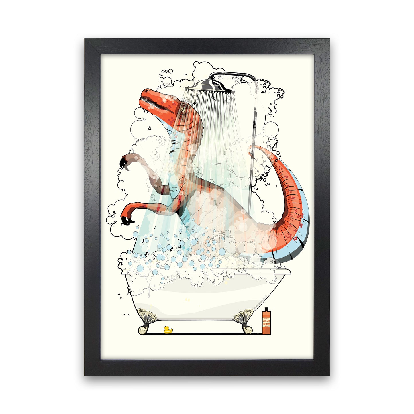 Velociraptor Bathroom by Wyatt9 Black Grain