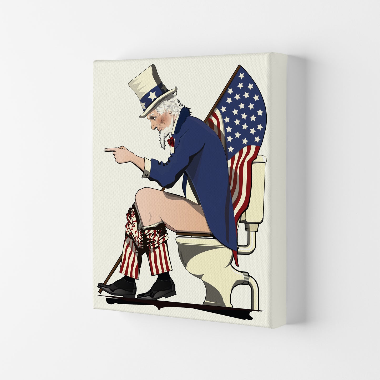 Uncle Sam loo by Wyatt9 Canvas