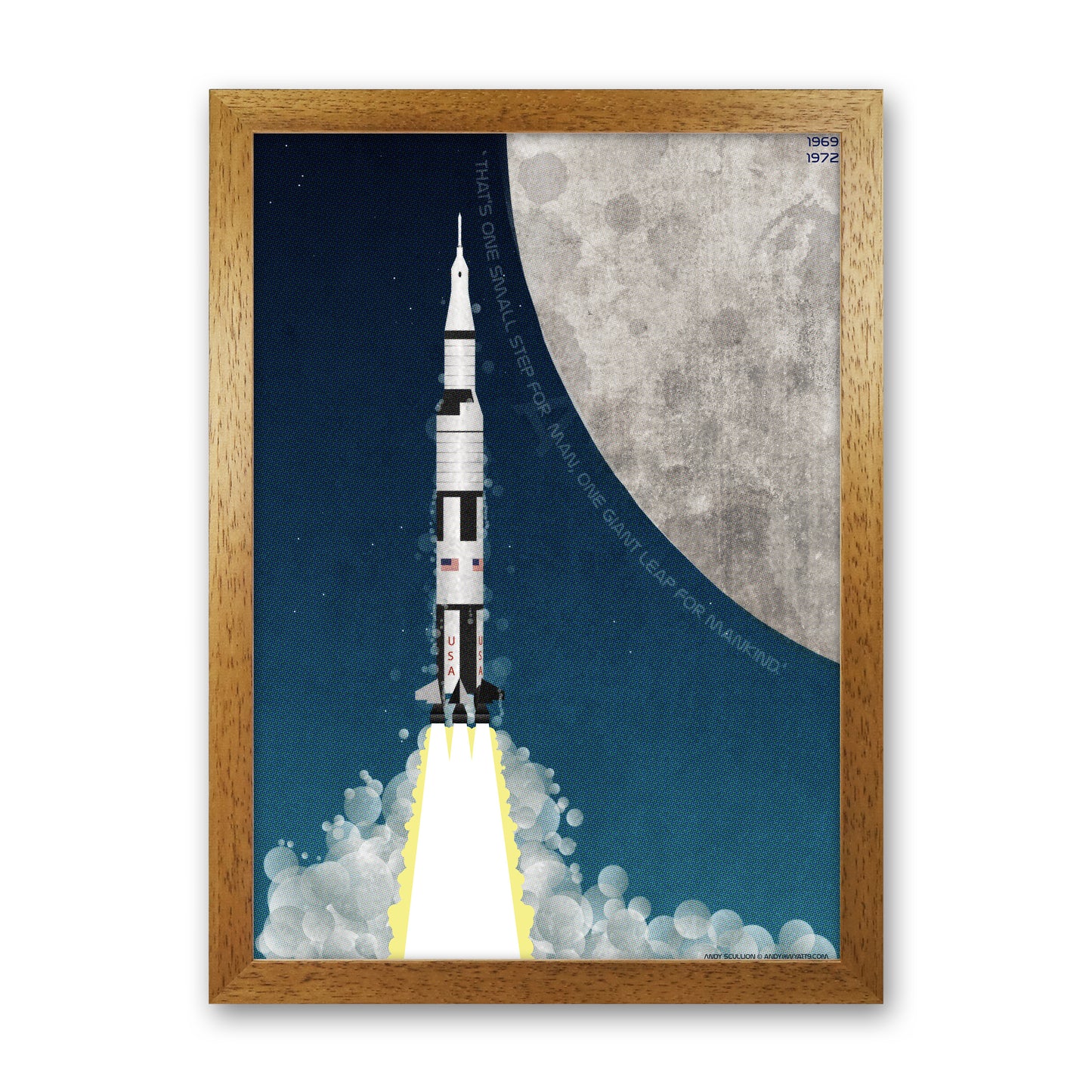 Apollo Art Print by Wyatt9 Oak Grain