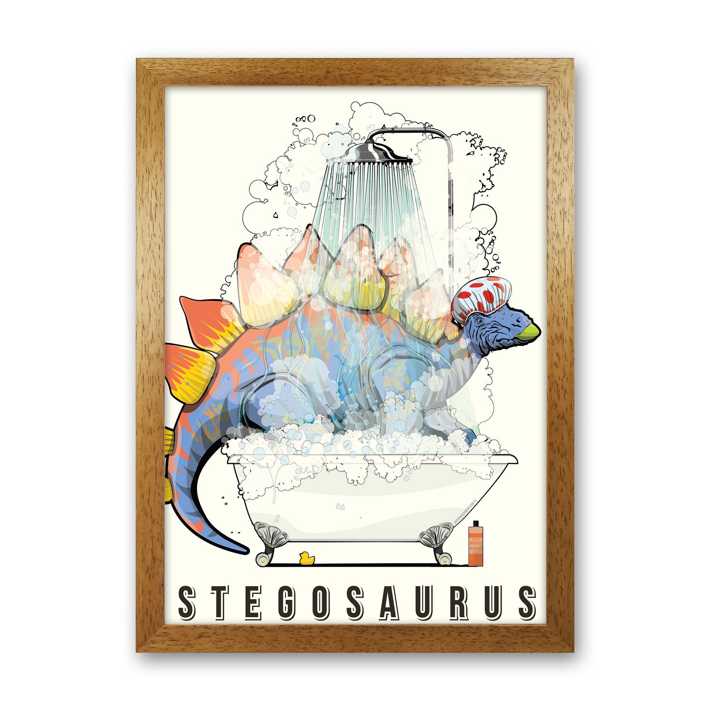 Steg Bathroom Print by Wyatt9 Oak Grain